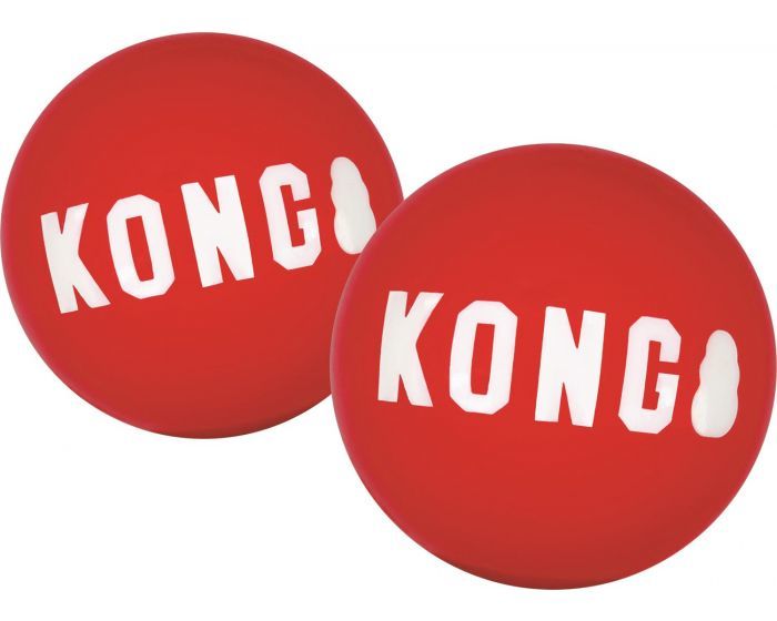 KONG Leksak Signature Balls 2p Röd L 8cm