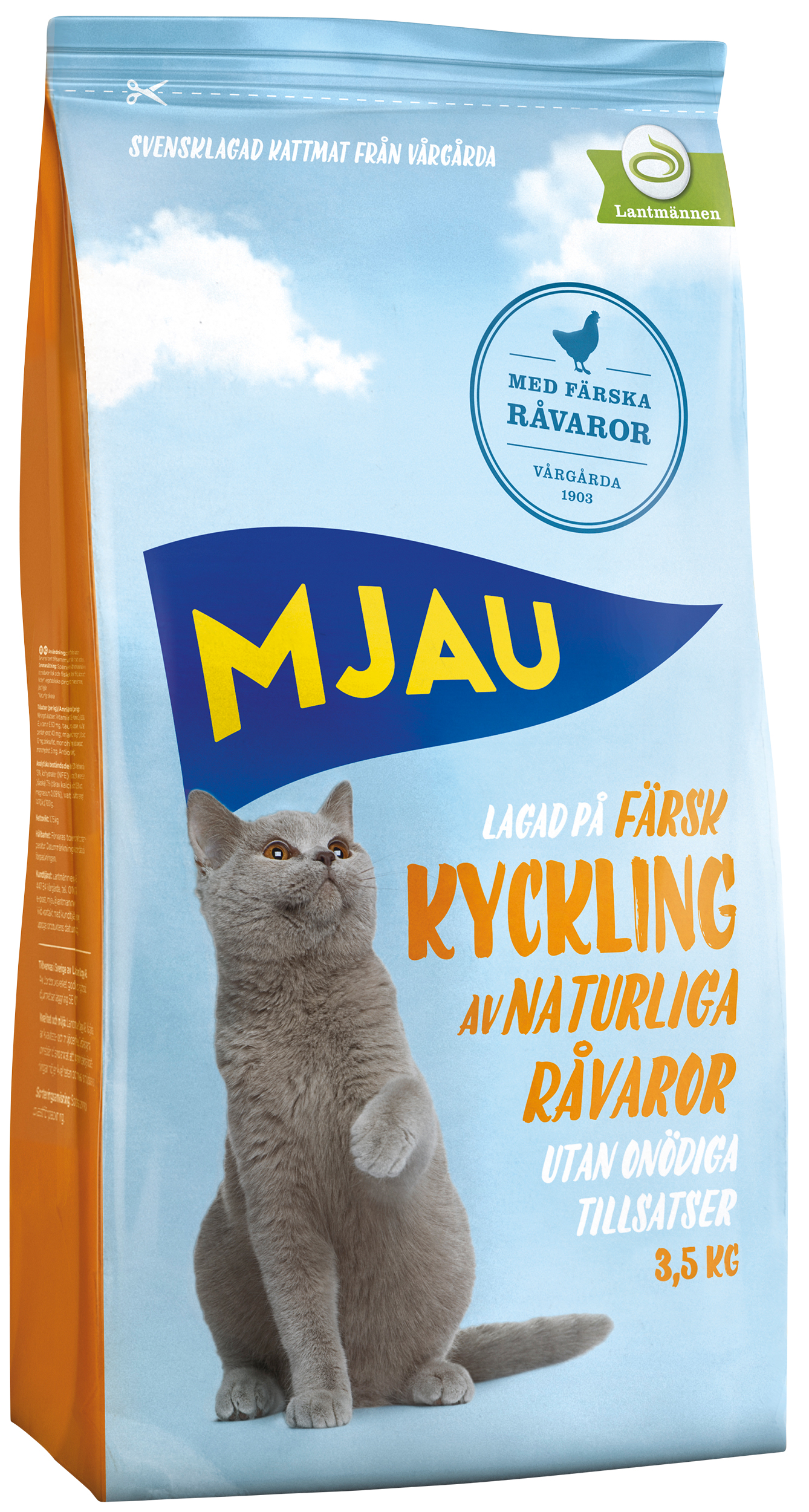 Mjau Torrfoder med kyckling 3,5kg