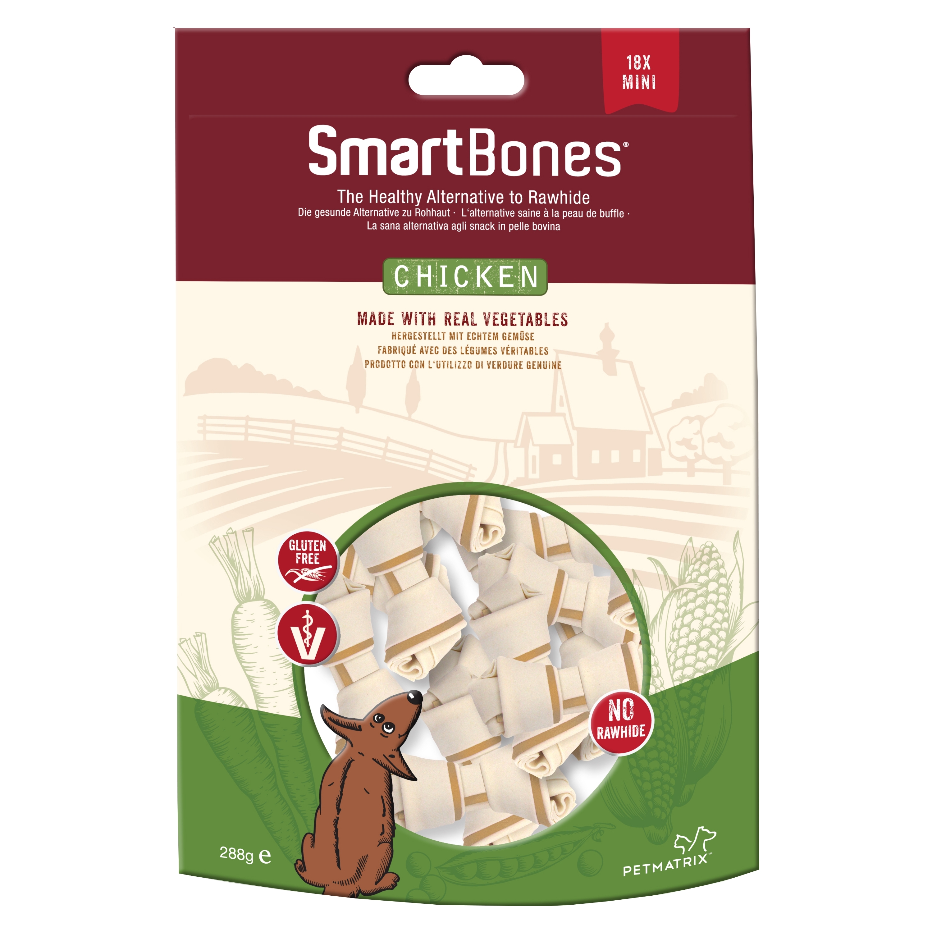 SmartBones Chicken 18p S 288g