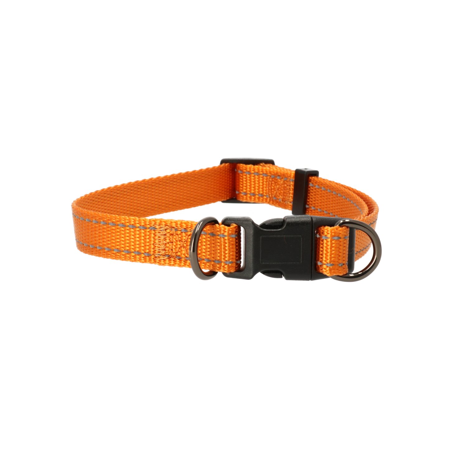 Dogman Nylonhalsband Iris ställbart Orange S
