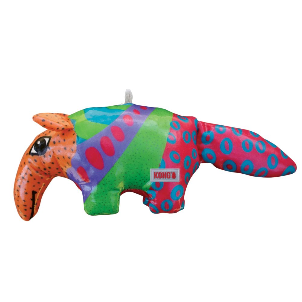 KONG Leksak Shieldz Anteater Flerfärgad M 24cm