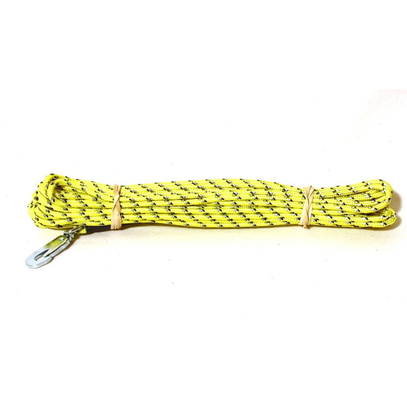 Alac Spårlina flätad reflex Gul 4mm 15m