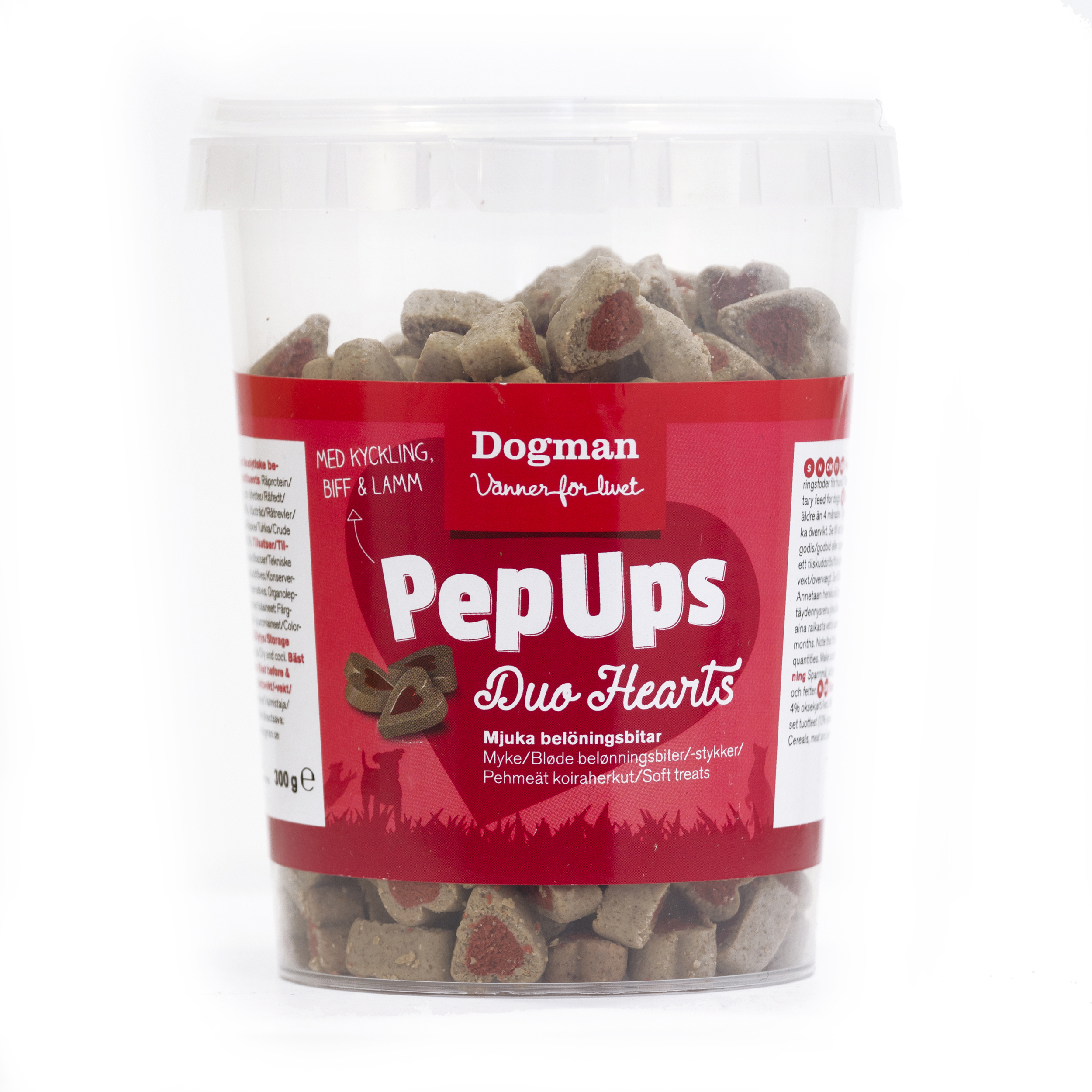 Dogman PepUps Duo Hearts 3smak 300g