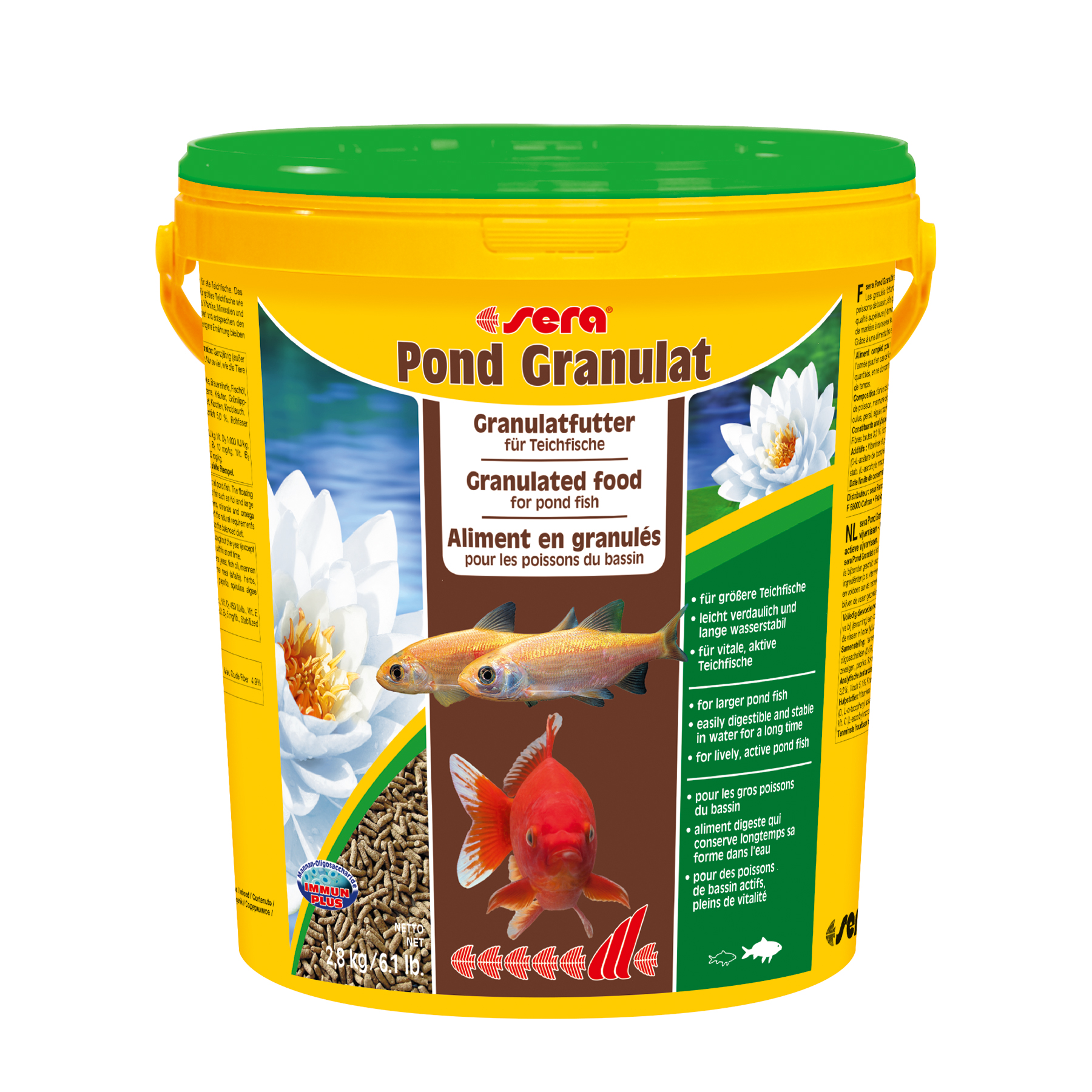 Sera Pond Granulat Nature pellets 21L
