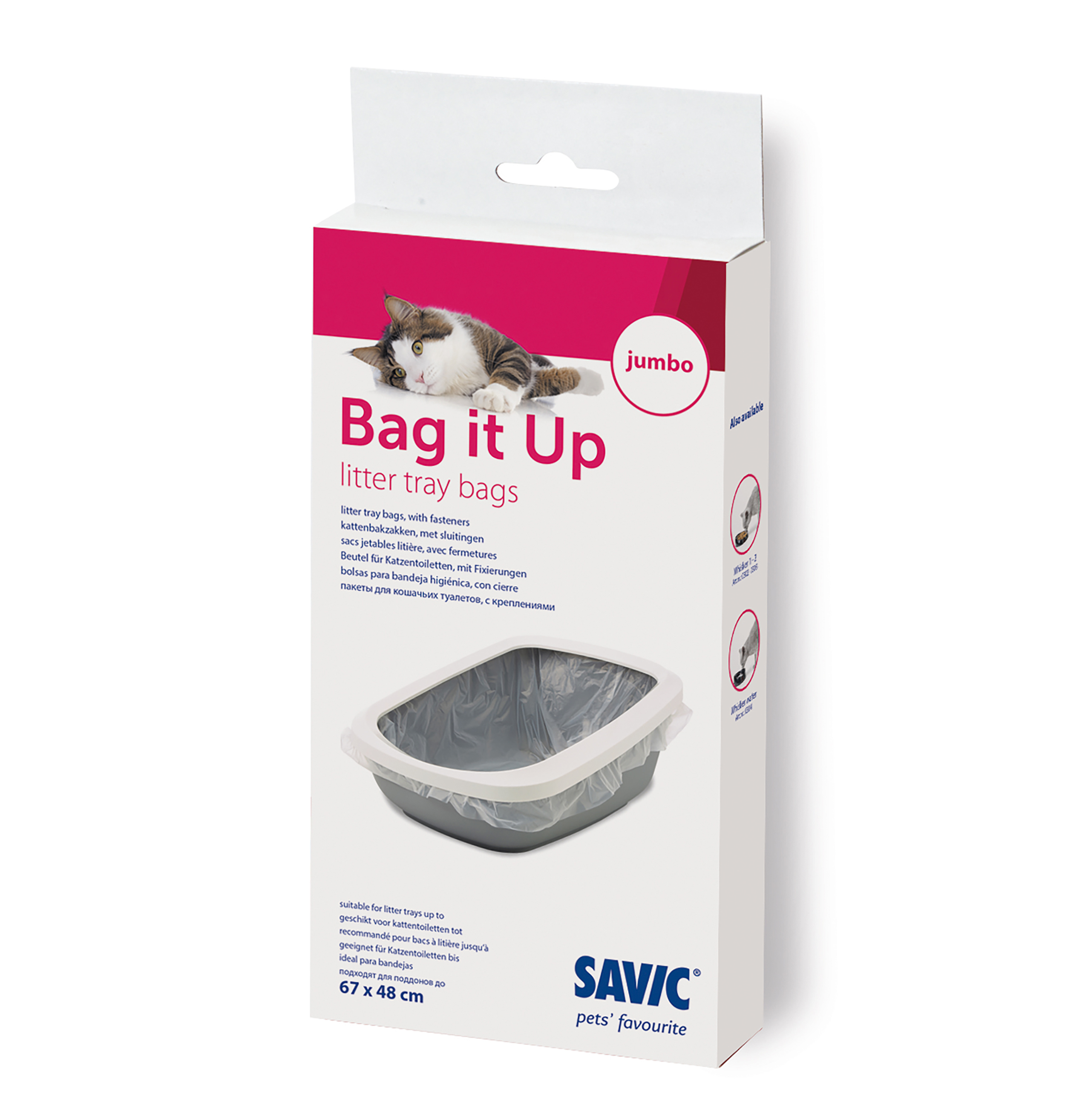 Savic Kattlådepåsar BagItUp 6p XXL 67cm