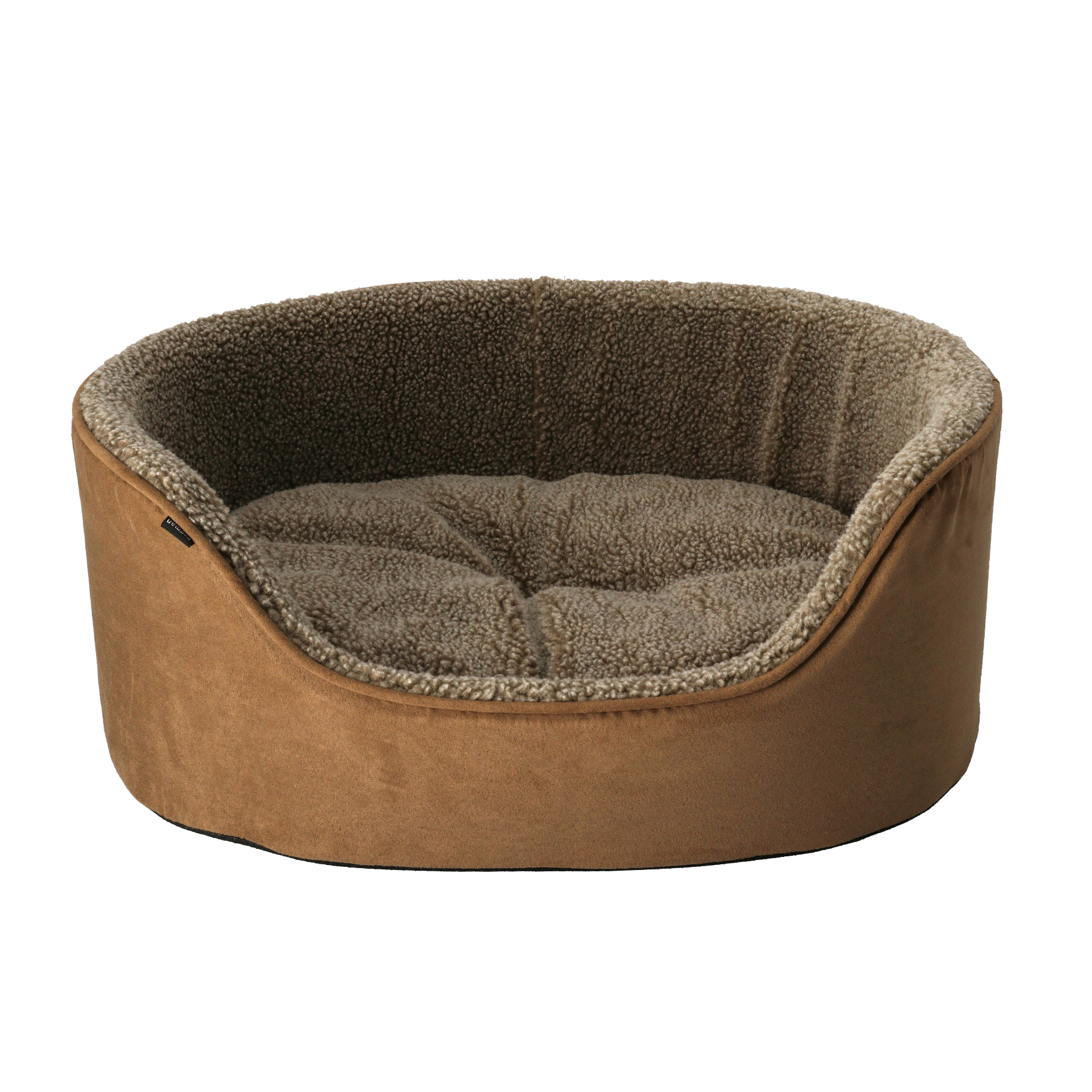 Dogman Bädd Sherpa med hög kant Brun S 50cm