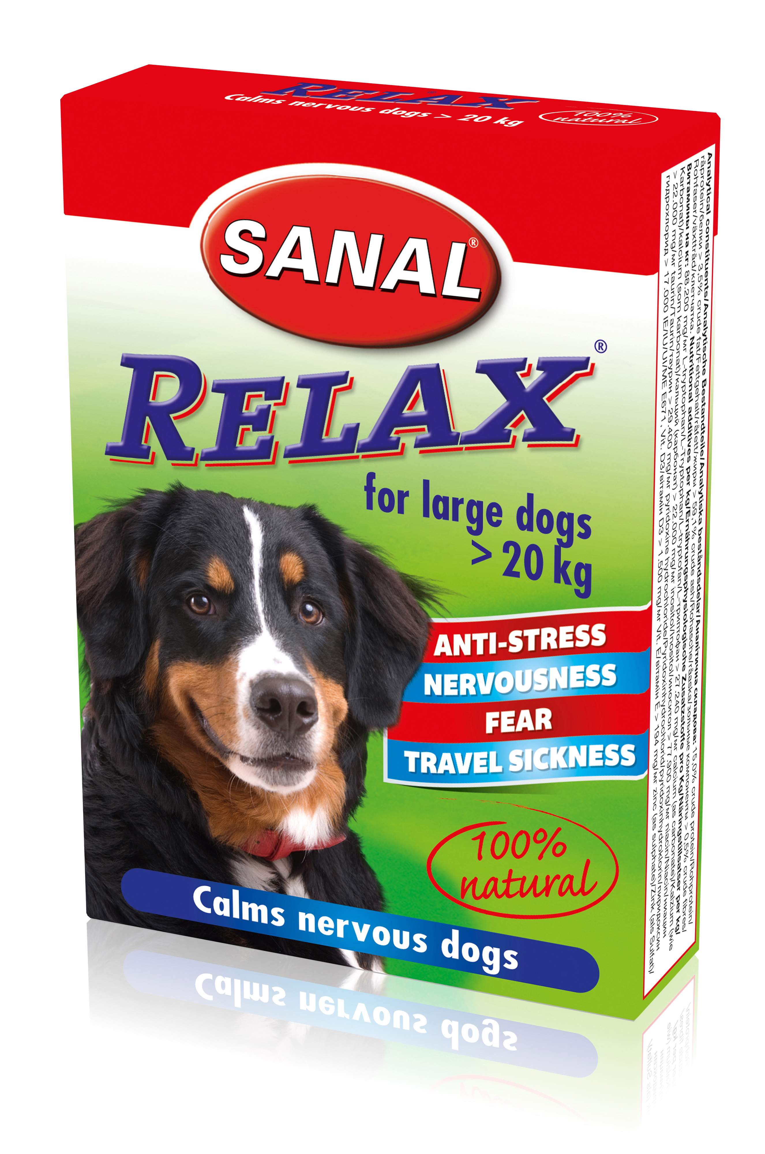 Sanal Relax för hund 20-60kg 15st