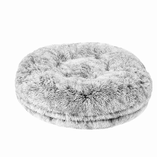 Dogman Bädd Fluffy Memory foam rund Grå M 59cm