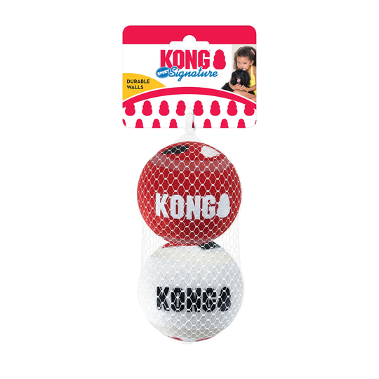 KONG Leksak Signature SportBalls 2p Flerfärgad L 8cm