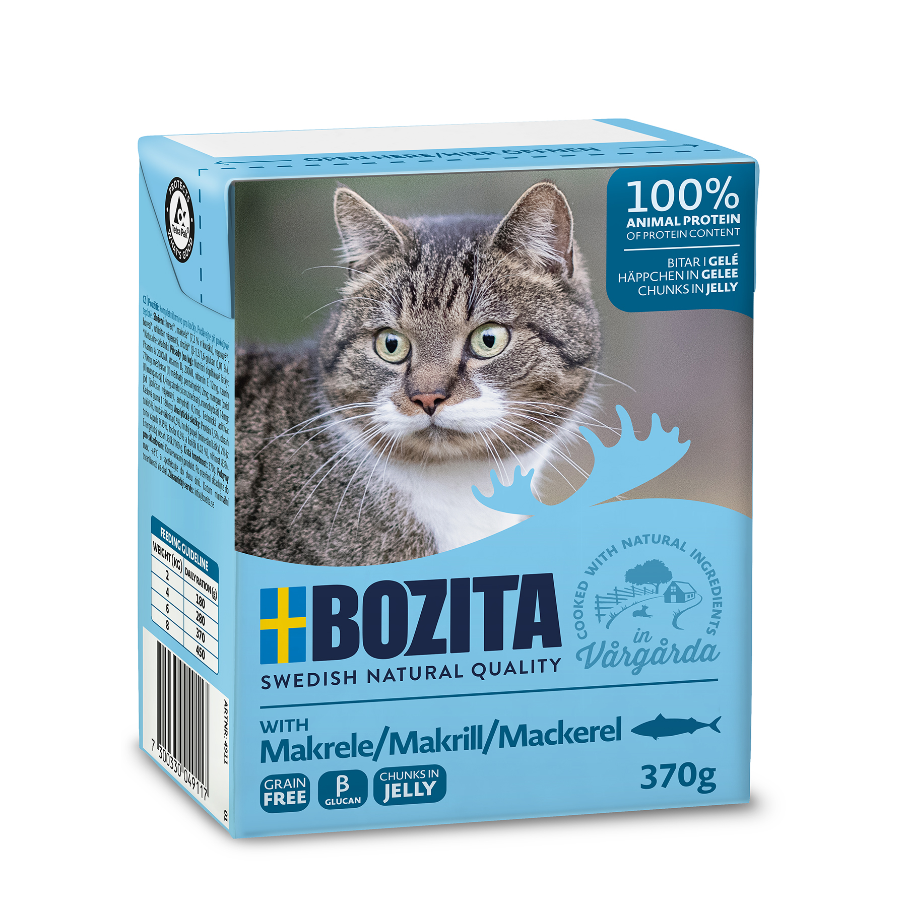 Bozita Bitar i gele med makrill 370g