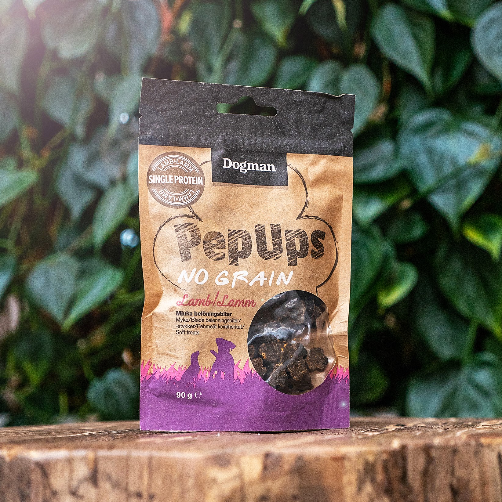 Dogman Pep Ups No Grain lamm 90g