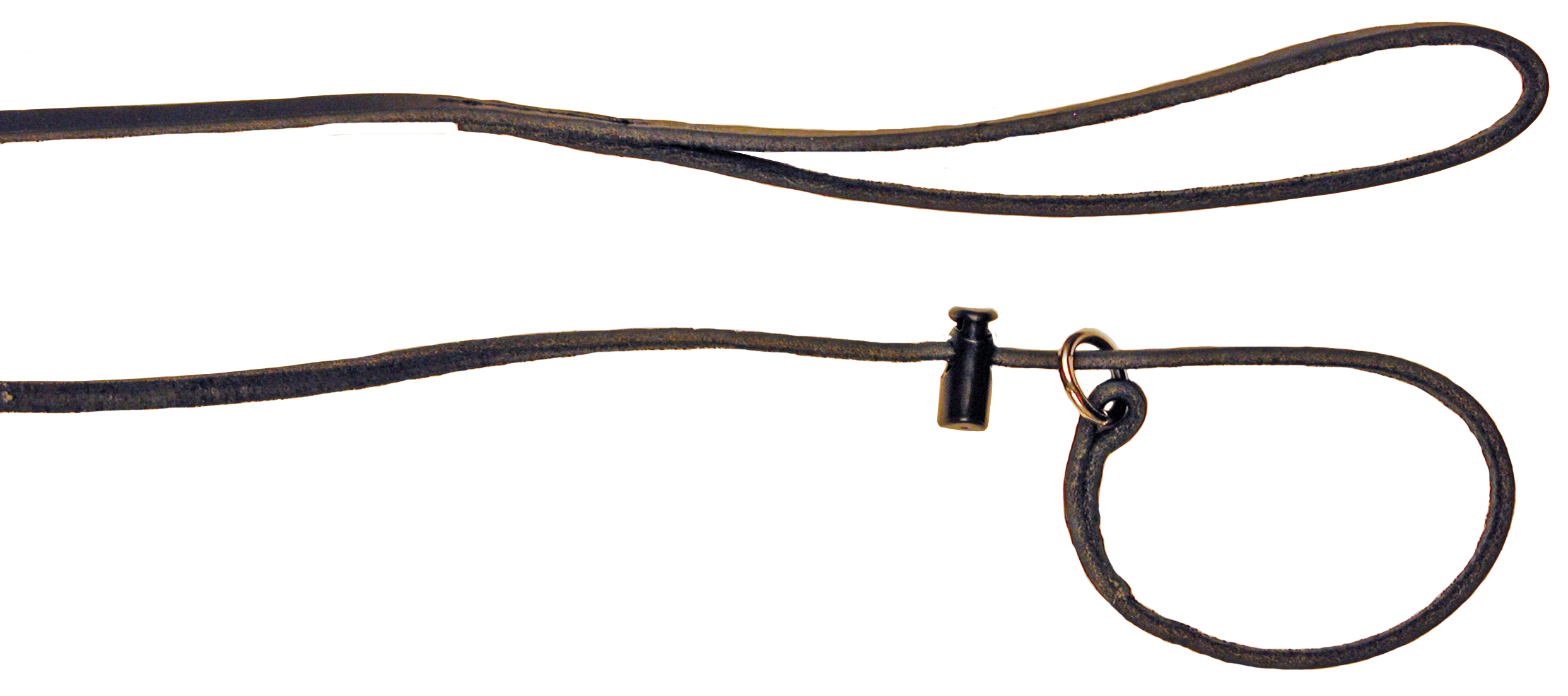 Alac Utställningskoppel läder Svart M 160cm