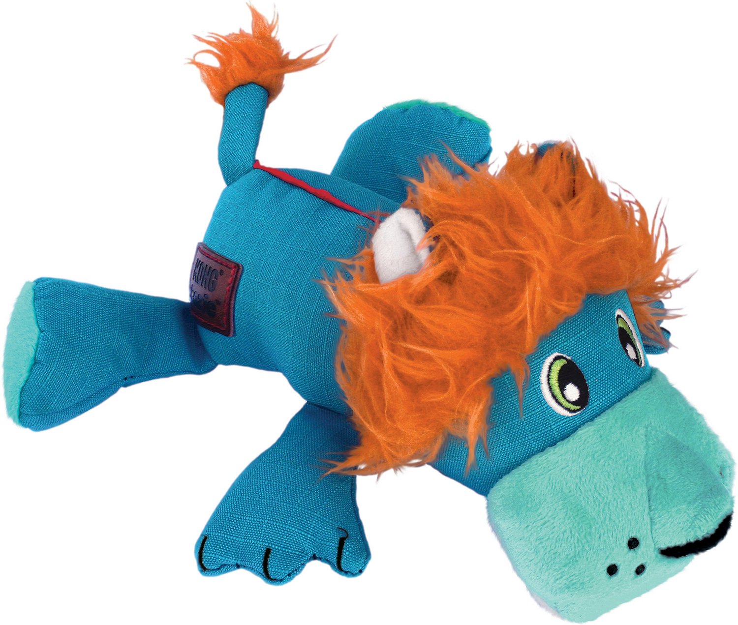 KONG Leksak Cozie Ultra Lucky Lion Turkos M 20cm