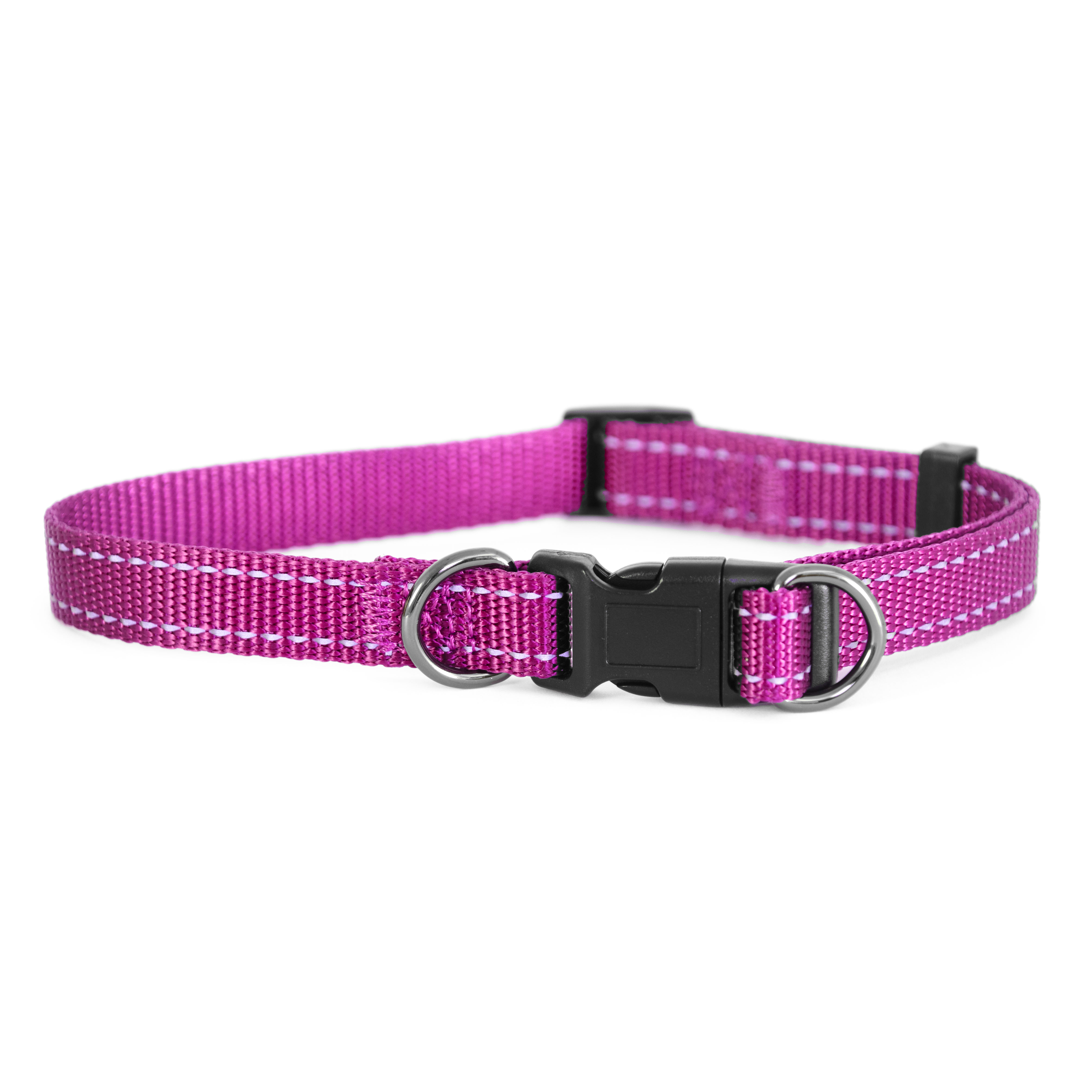 Dogman Nylonhalsband Iris ställbart Rosa S