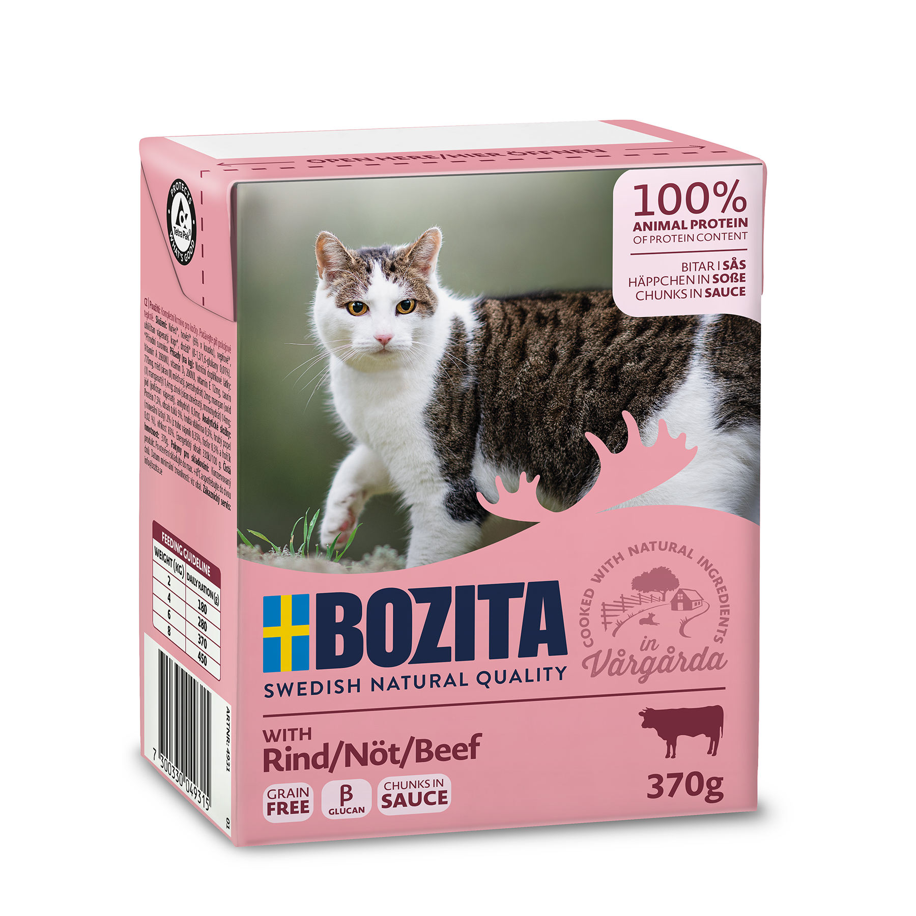 Bozita Bitar i sås med nötkött 370g