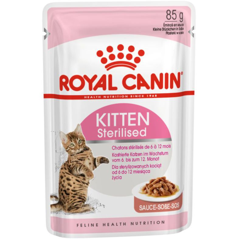 Royal Canin Kitten Sterilised Gravy Wet 12x85g