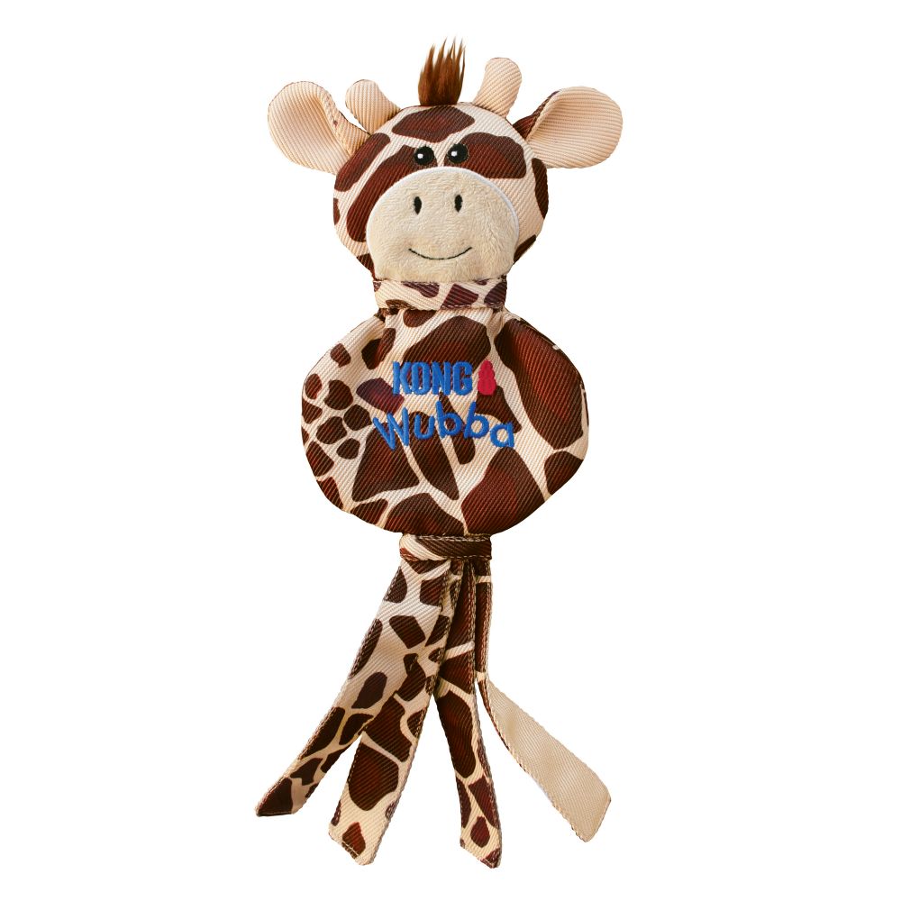 KONG Leksak Wubba NoStuff Giraffe Brun L 40cm