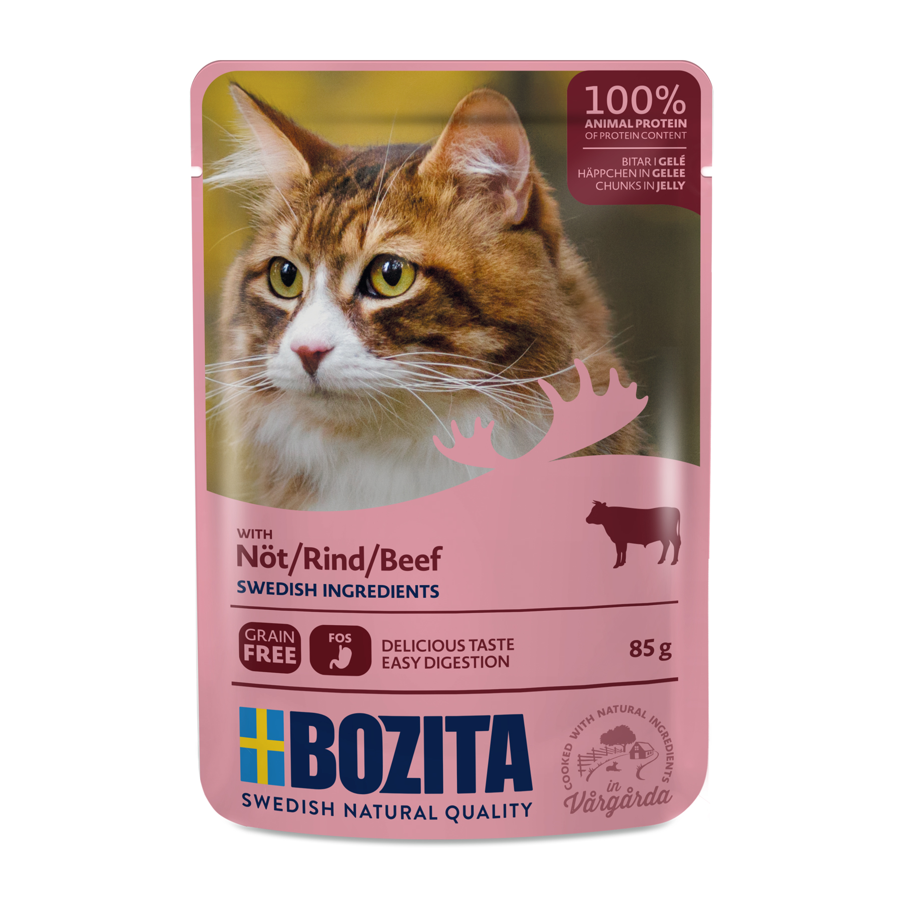 Bozita Bitar i gelé med nötkött 85g