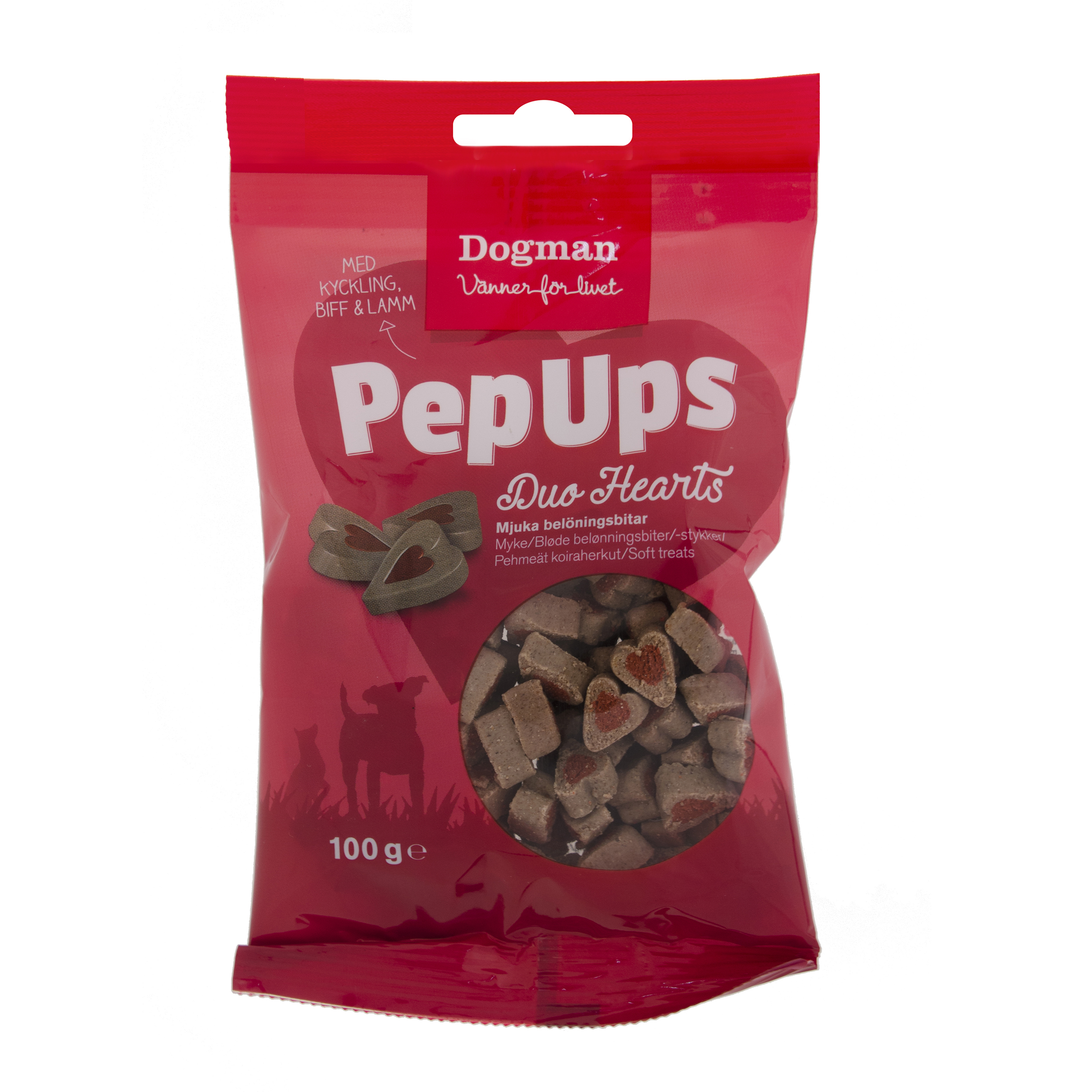 Dogman PepUps Duo Hearts 3smak 100g