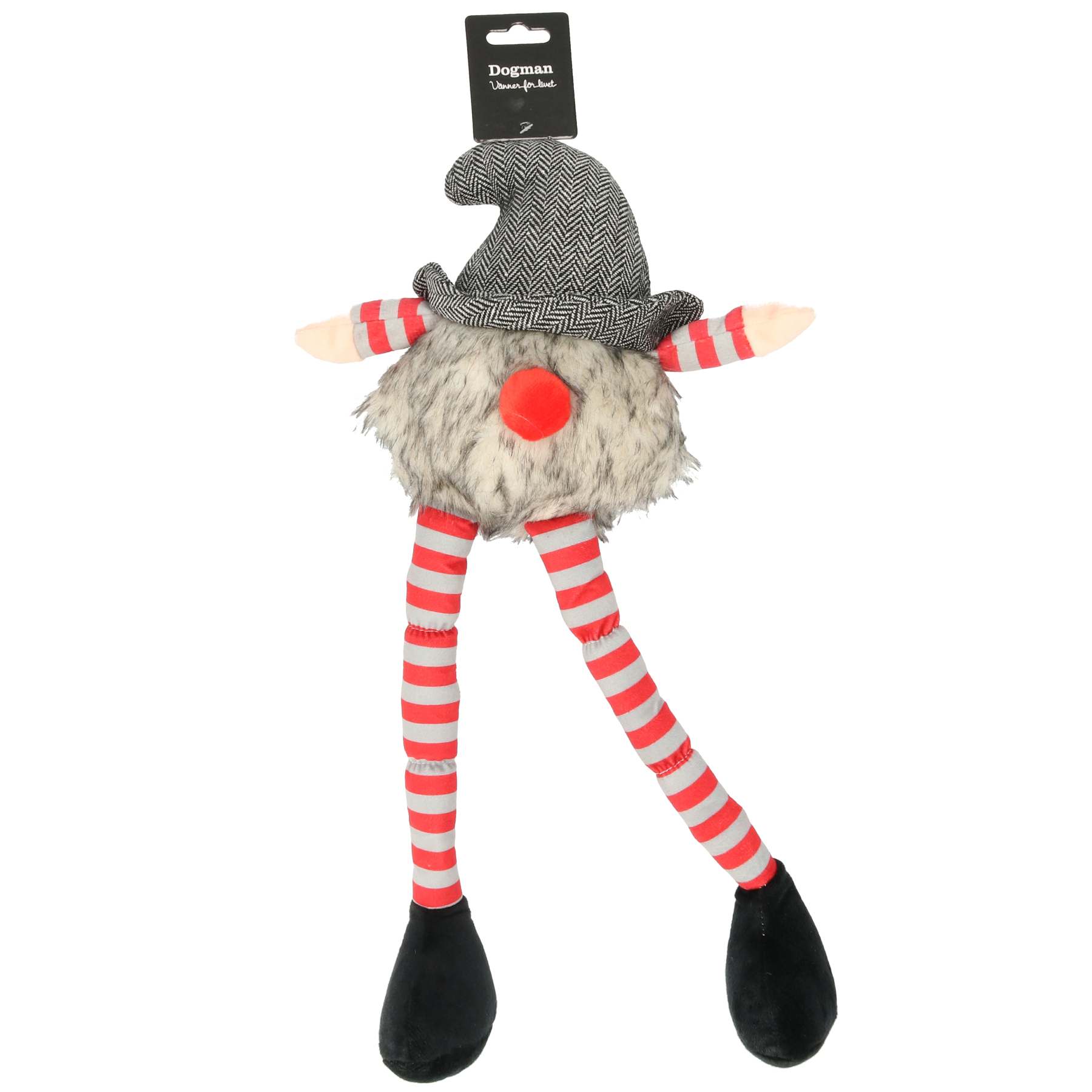 Dogman Julleksak Tomte Långbening Grå L 46cm