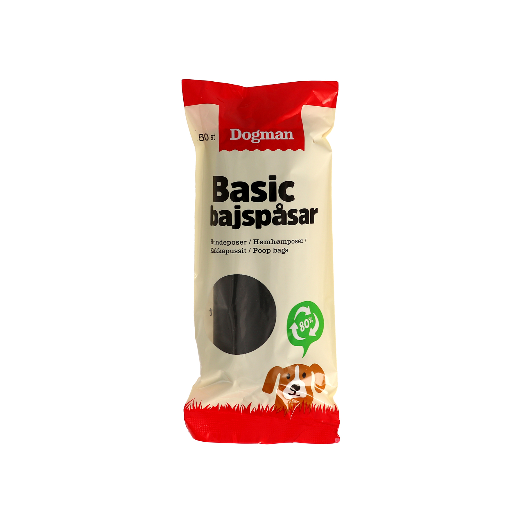 Dogman Bajspåsar basic 50p Svart