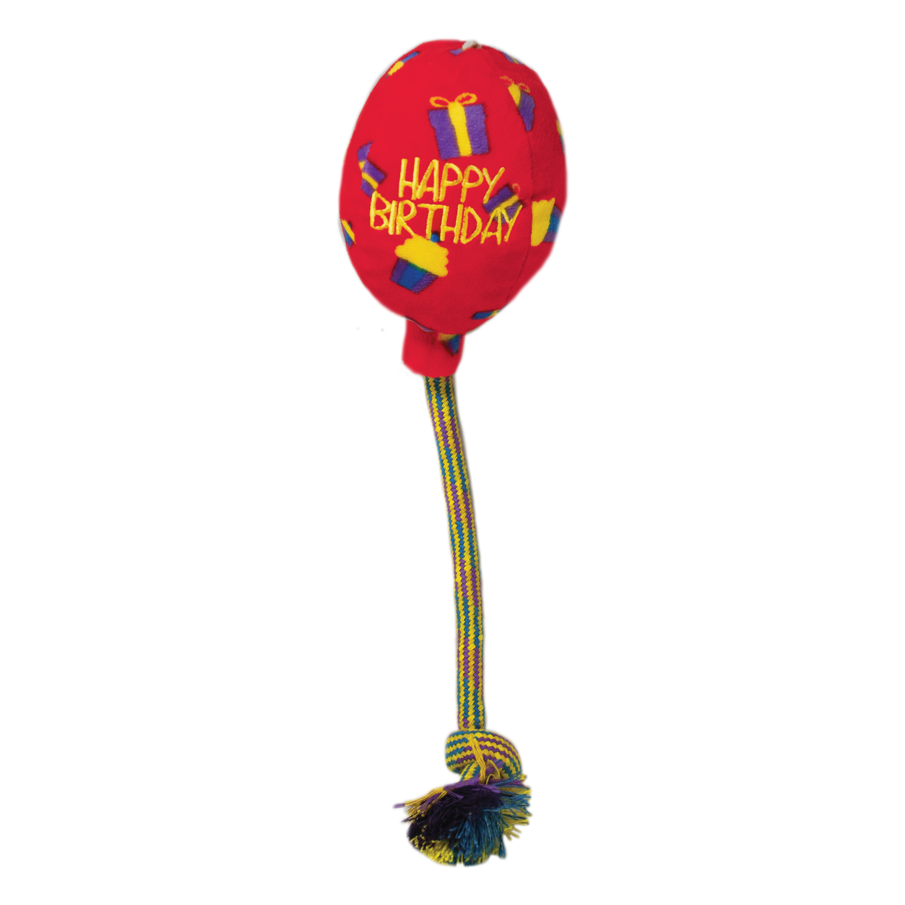 KONG Leksak Birthday Balloon Röd M 15cm
