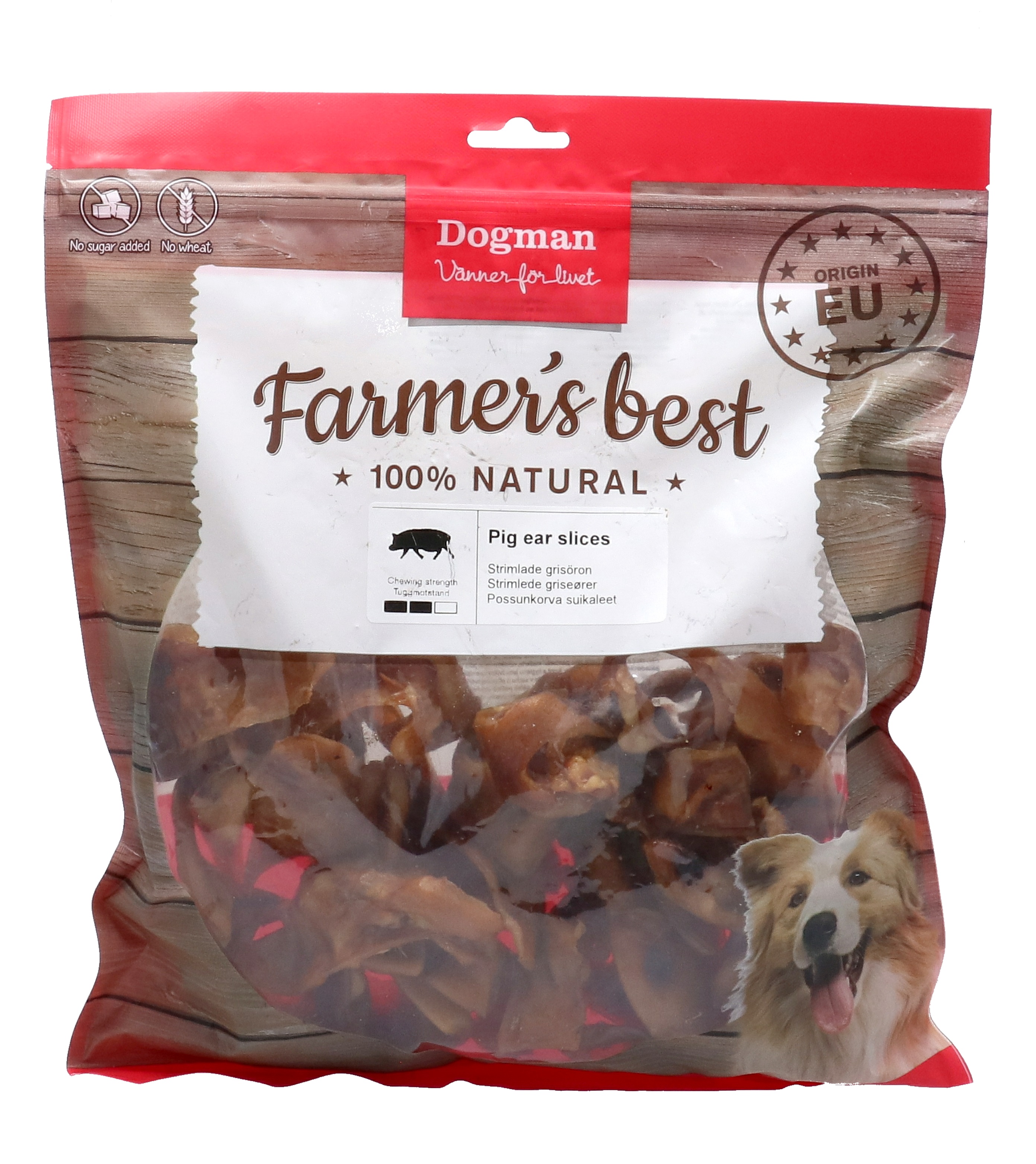 Dogman Pig ear slices 500g
