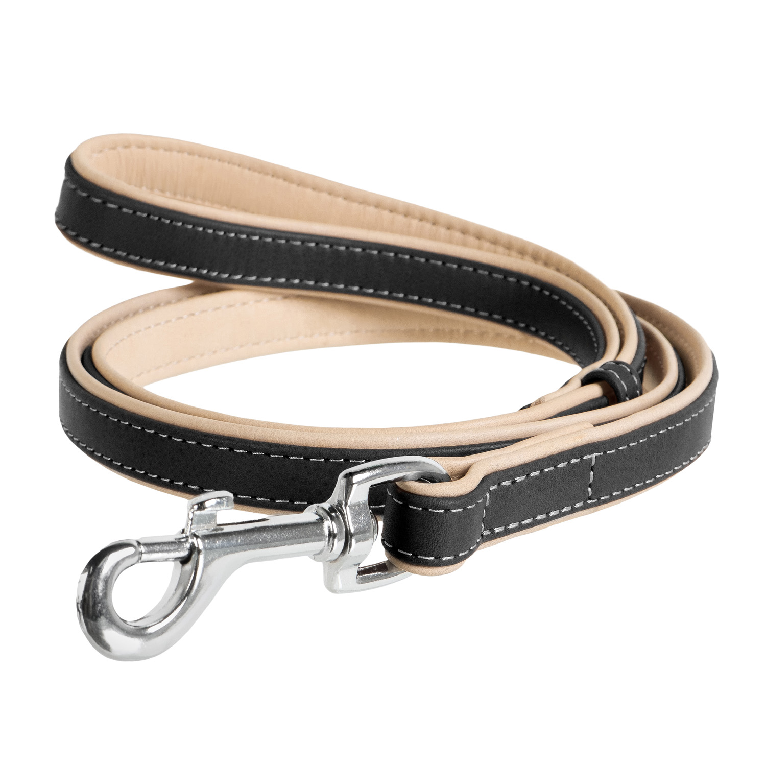 | Läderkoppel Soft Svart M 183cm
