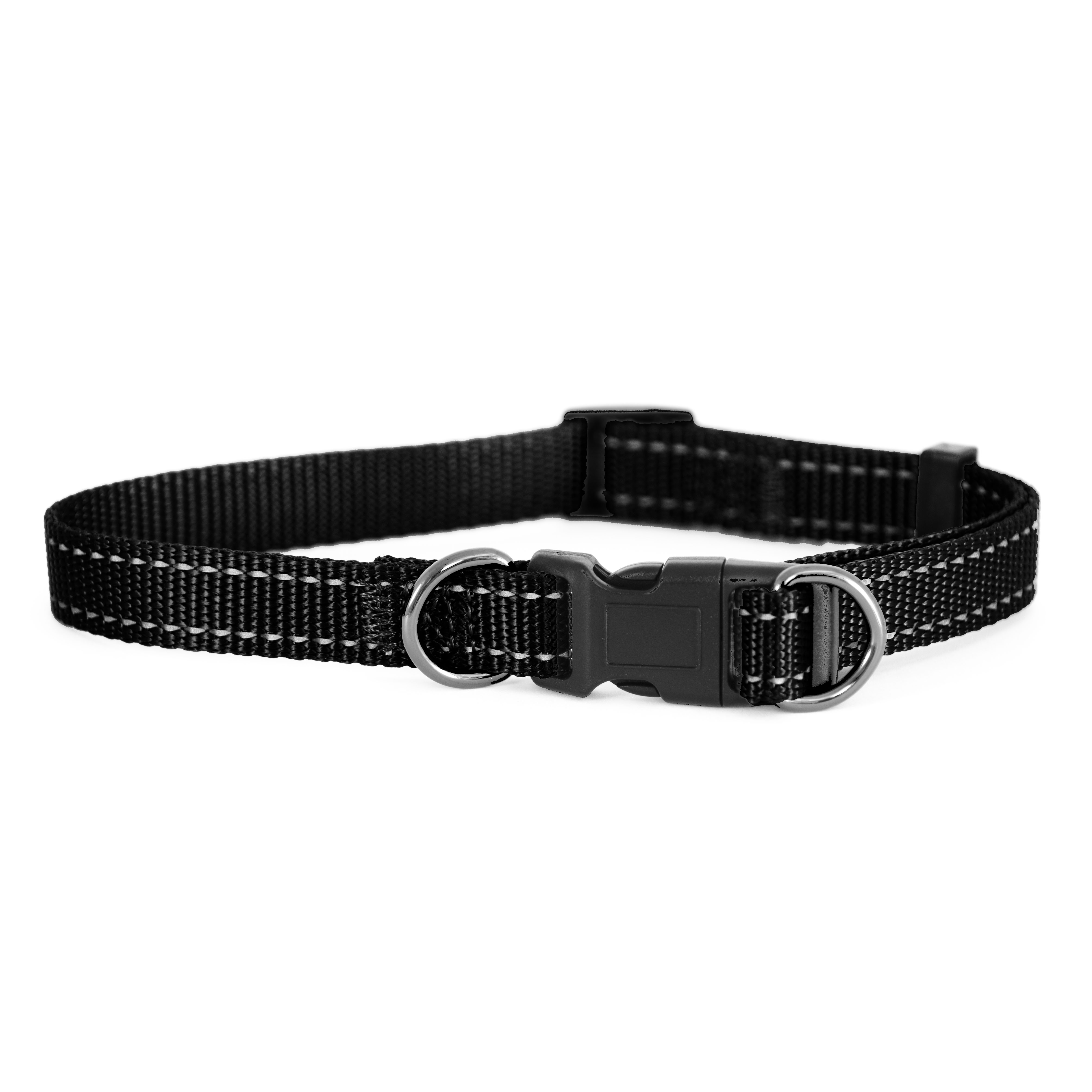 Dogman Nylonhalsband Iris ställbart Svart S