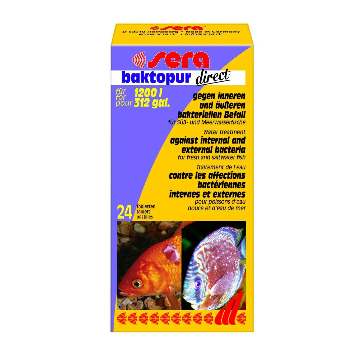 Sera Baktopur direct tabletter M 24g