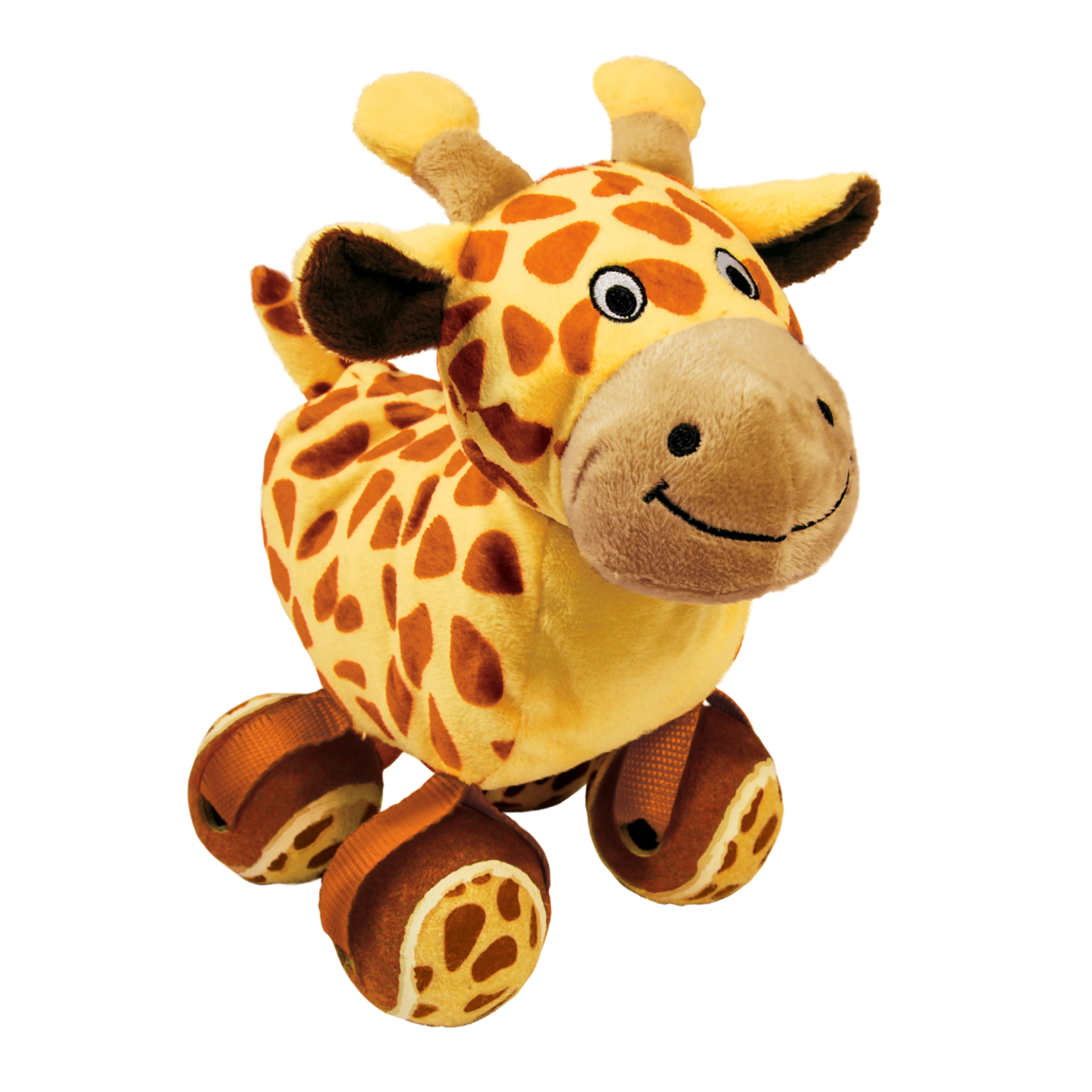 KONG Leksak TenniShoes Giraffe Brun S 15cm