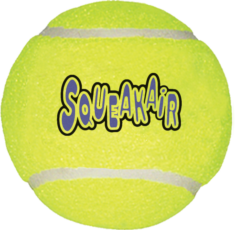KONG Leksak SqueakAir TennisBall Gul L 7,5cm