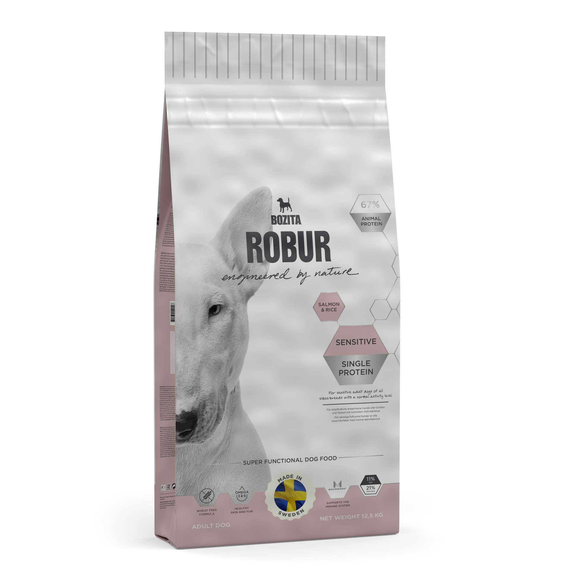 Robur Sensitive Single Prote. salmon 12,5kg