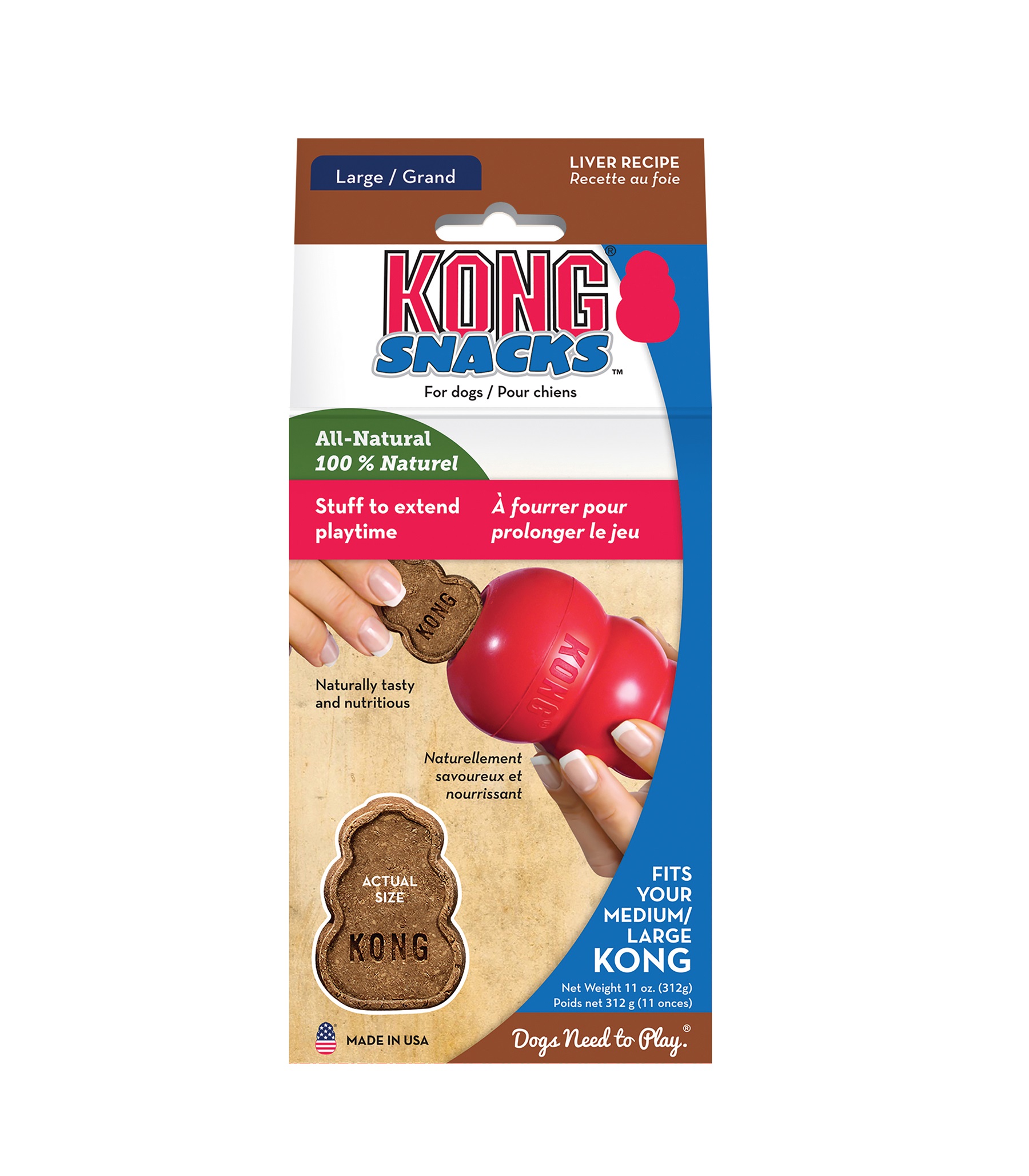 KONG Snacks liver L 312g