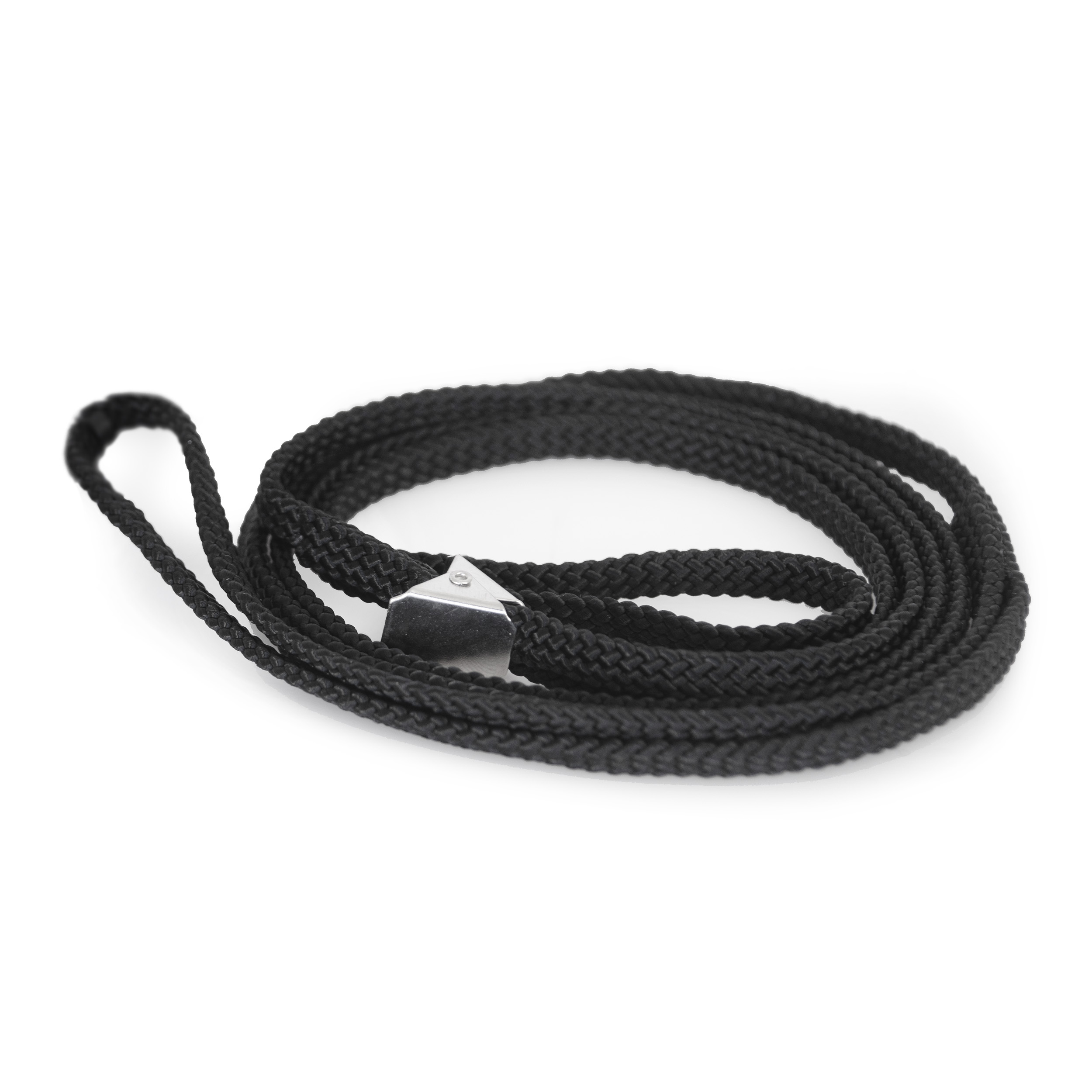 Dogman Utställningskoppel Fina platt Svart S 120cm