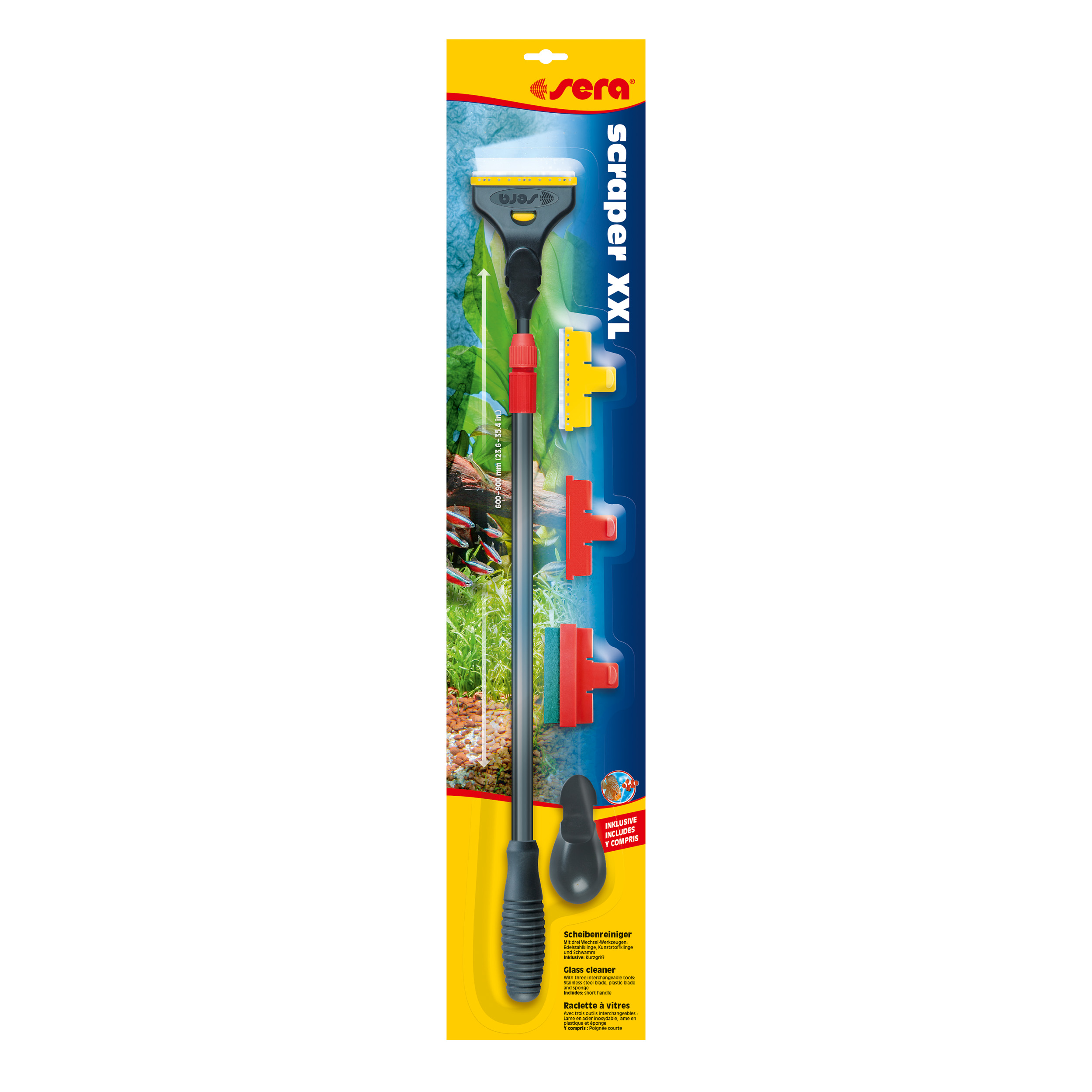 Sera Algskrapa Svart 60-90cm