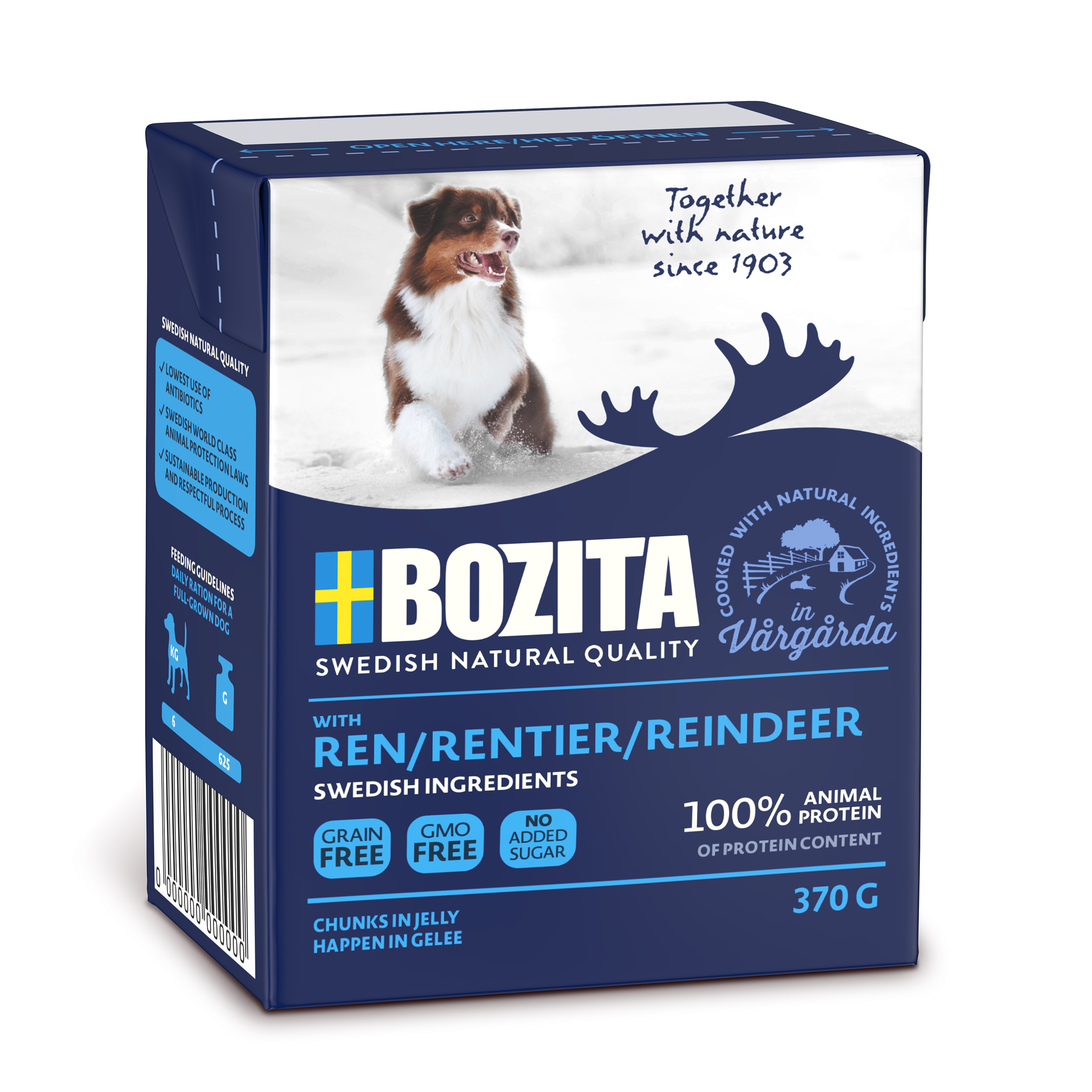 Bozita Bitar i gelé med ren 370g