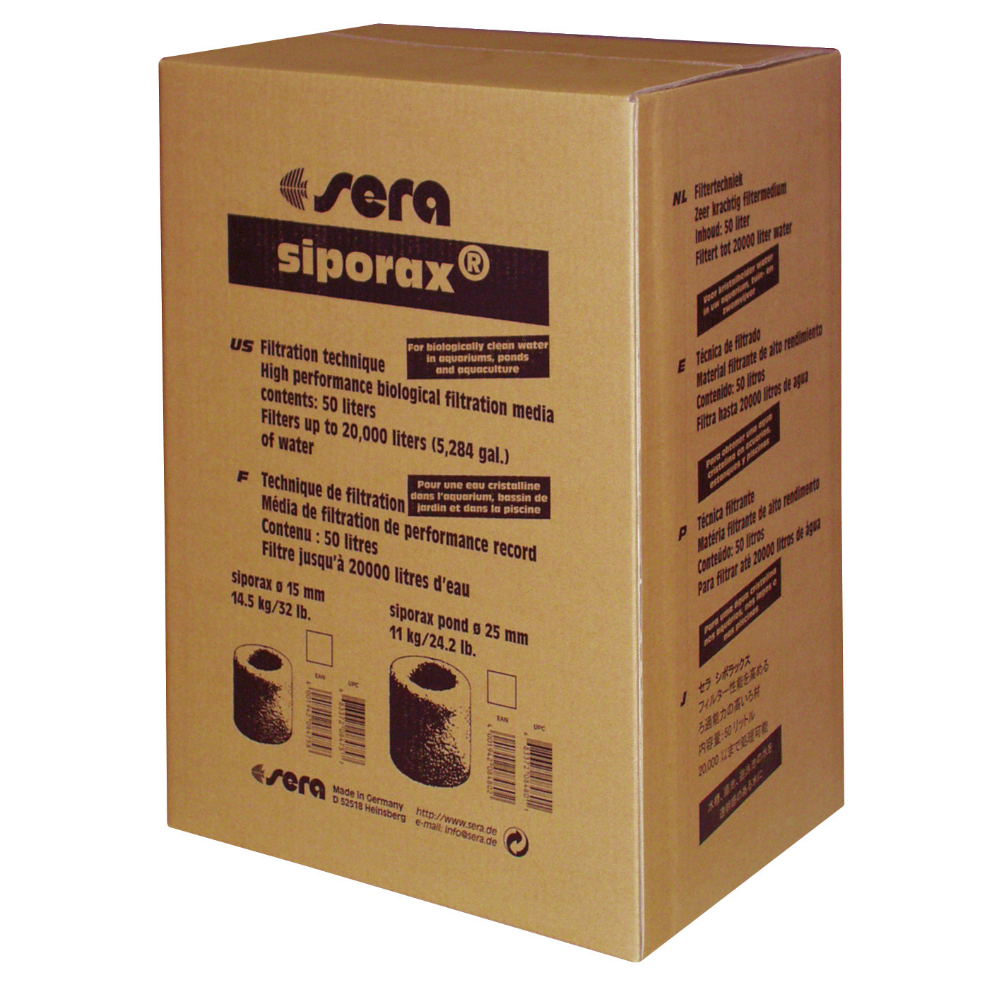 Sera Filtermedia Siporax 50L