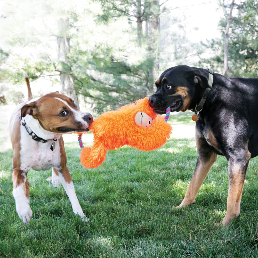 KONG Leksak Tuggz Monkey Orange XL 42cm