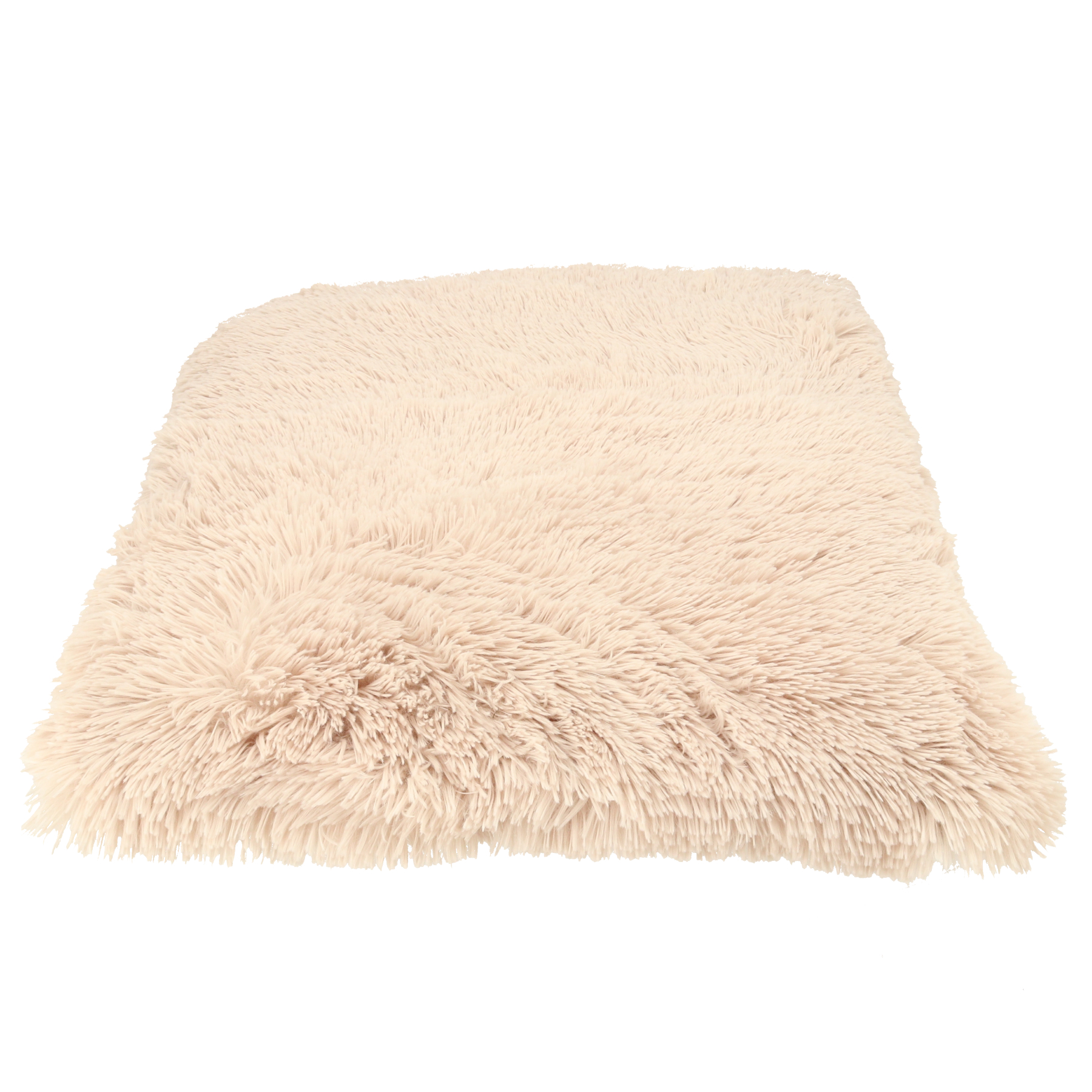 Dogman Dyna Shaggy rektangulär Beige L 85cm