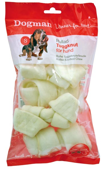 Dogman Tuggknutar 4p Vit S 12,5cm