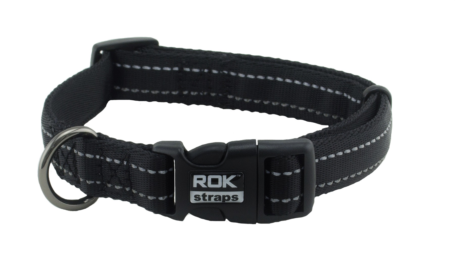 ROK Halsband ställbart Svart M