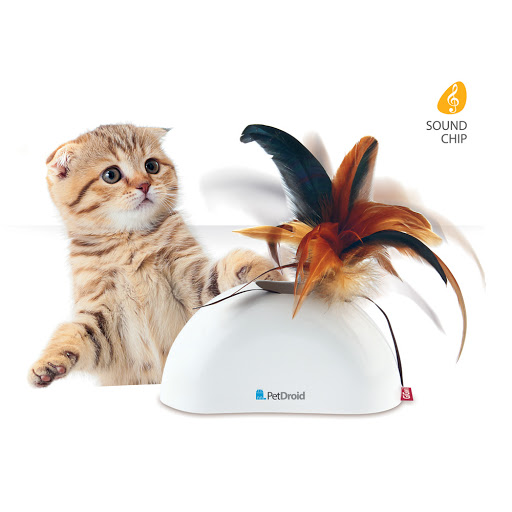 GiGwi Leksak Feather Hider PetDroid Vit 15cm
