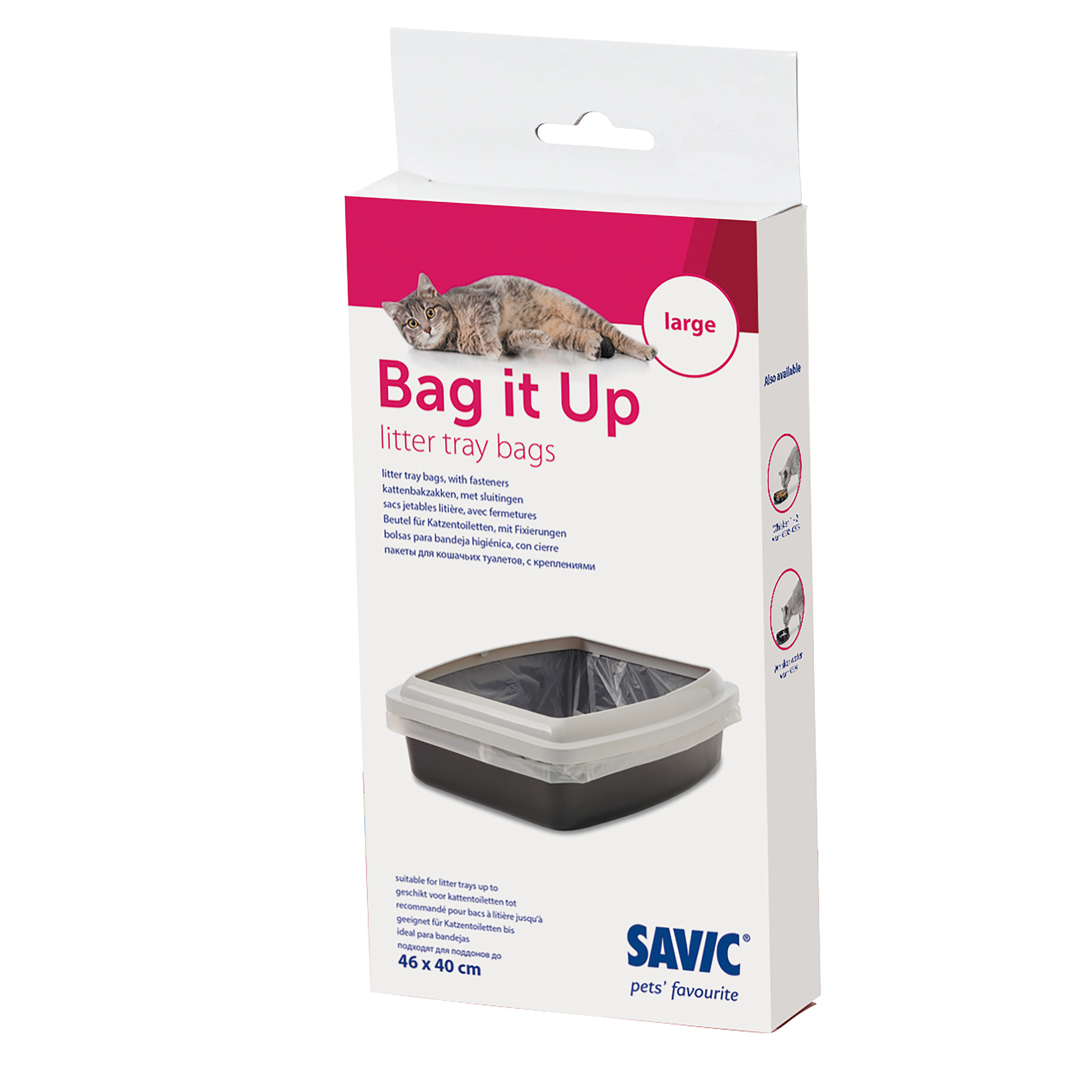 Savic Kattlådepåsar BagItUp 12p L 46cm