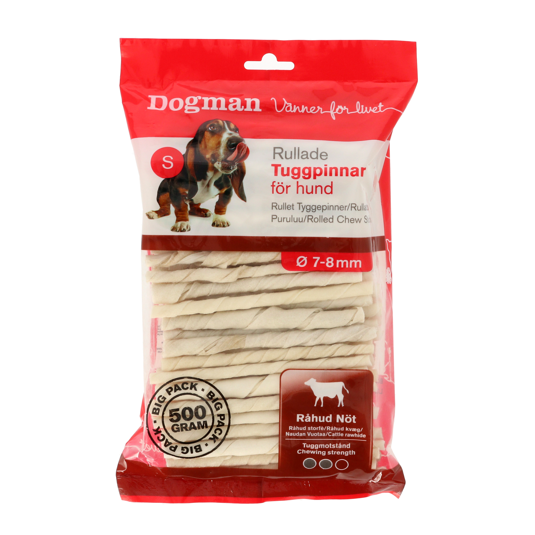 Dogman Tuggpinnar 100p Vit 7-8mm 12,5cm