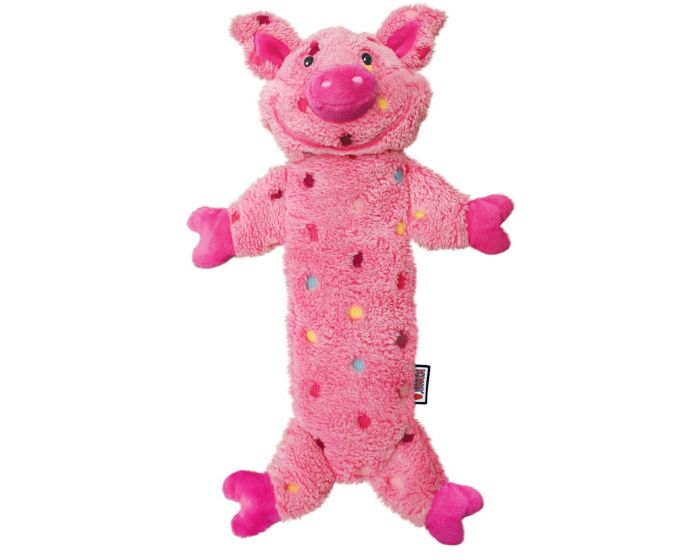 KONG Leksak LowStuff Pig Rosa L 40cm