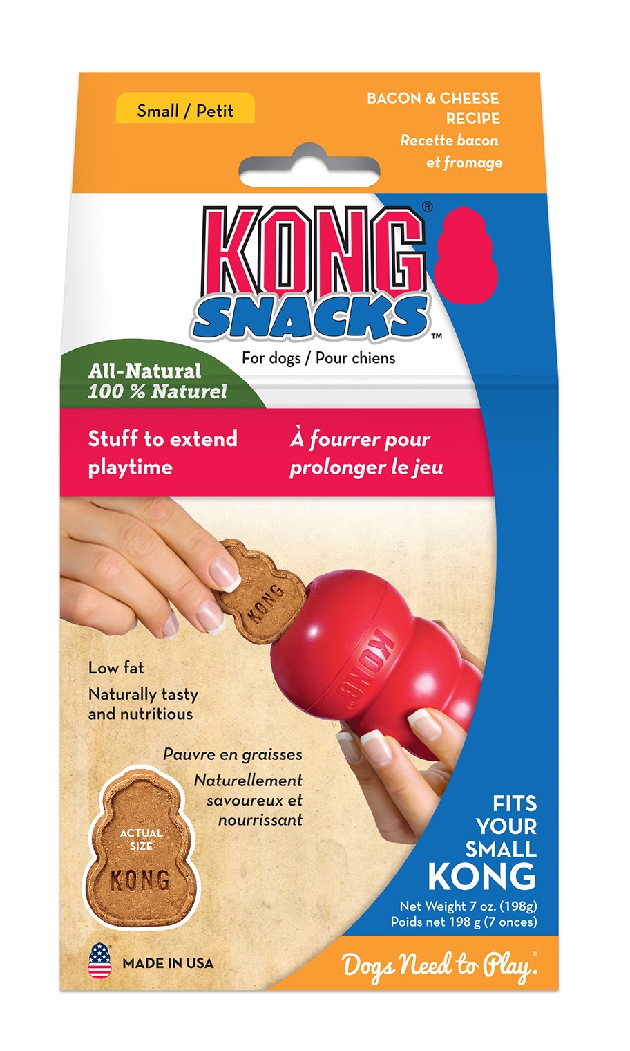 KONG Snacks bacon cheese S 198g