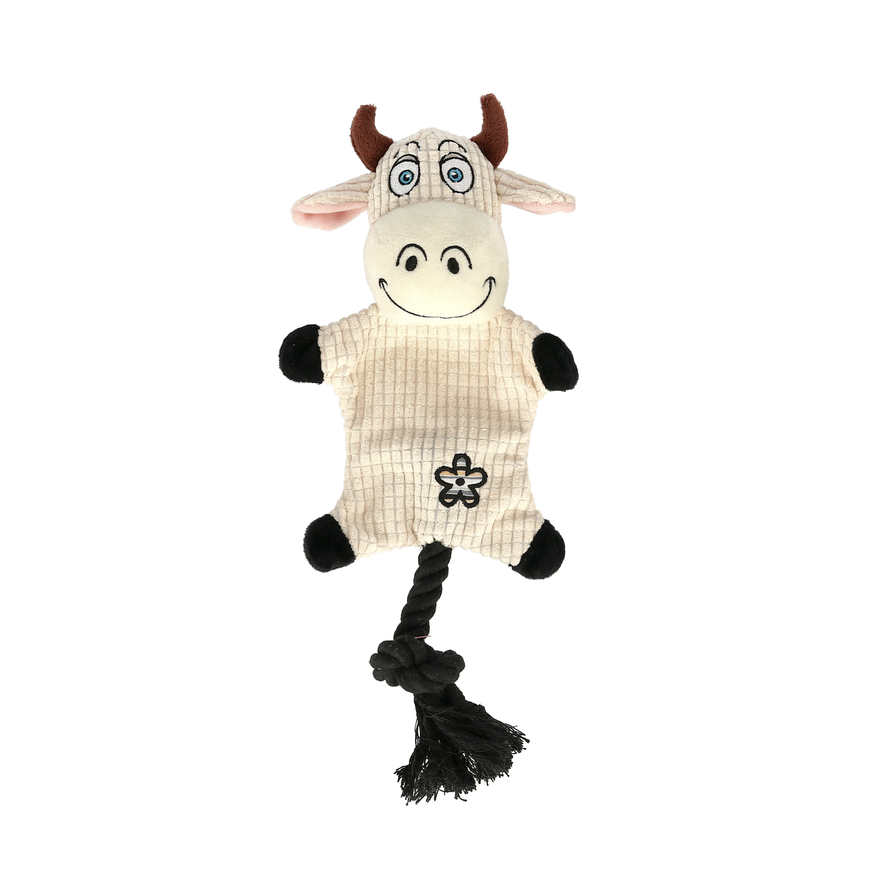 Dogman Leksak CowePrassel Vit L 35cm