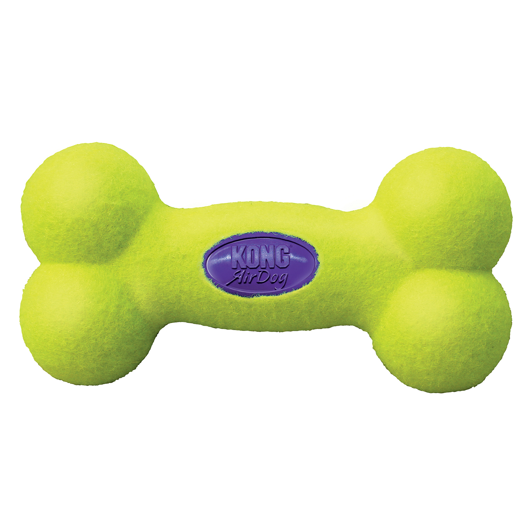 KONG Leksak AirDog Squeaker Bone Gul M 16cm