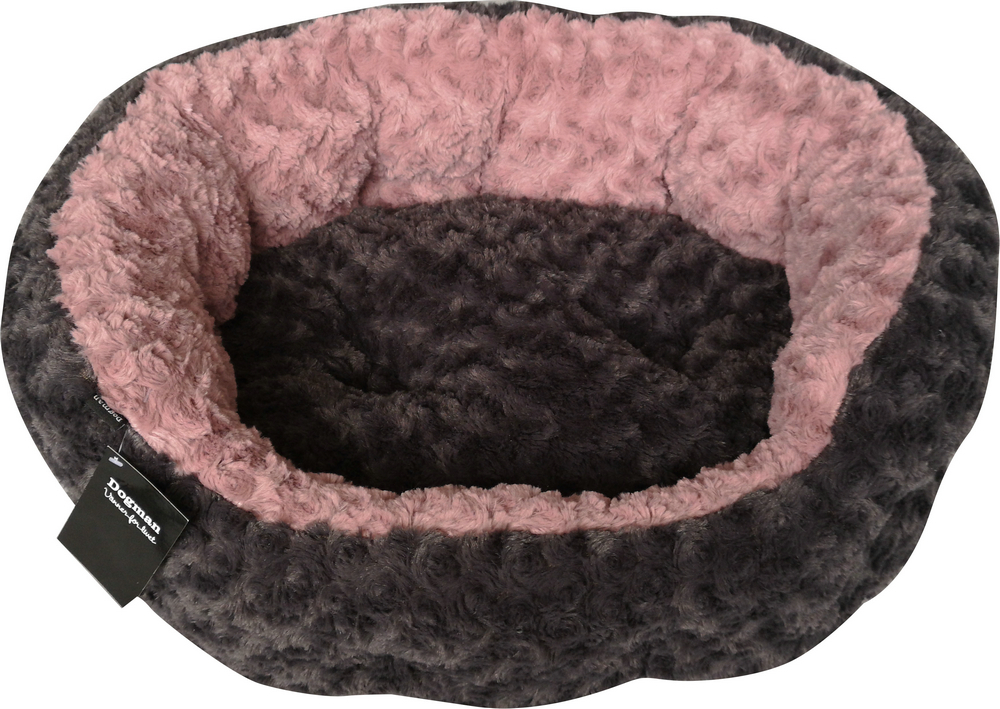 Dogman Bädd Supersoft oval Rosa S 50cm